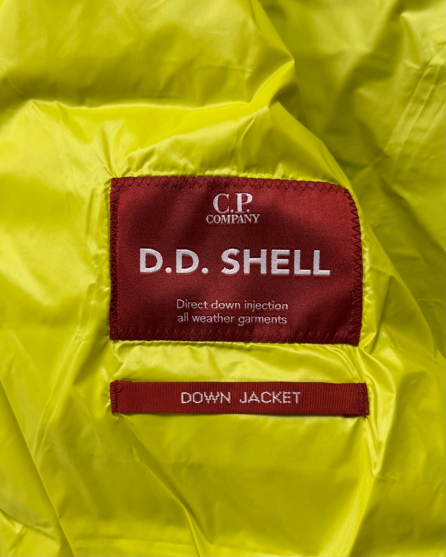 CP Company DD Shell Down Puffer Jacket Yellow (Large)