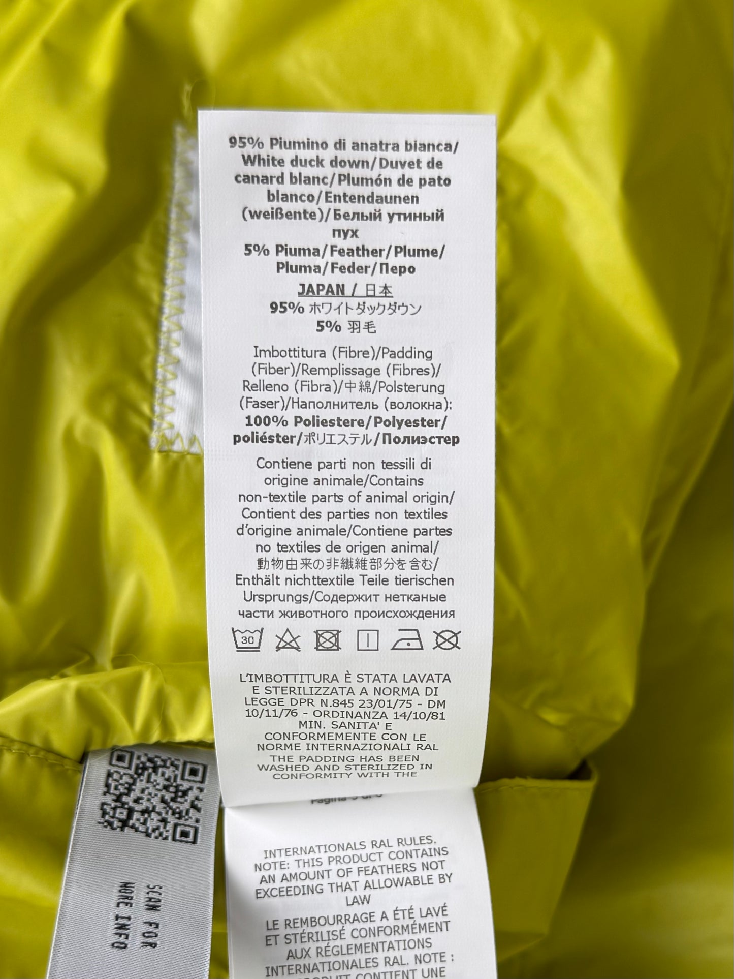 CP Company DD Shell Down Puffer Jacket Yellow (Large)