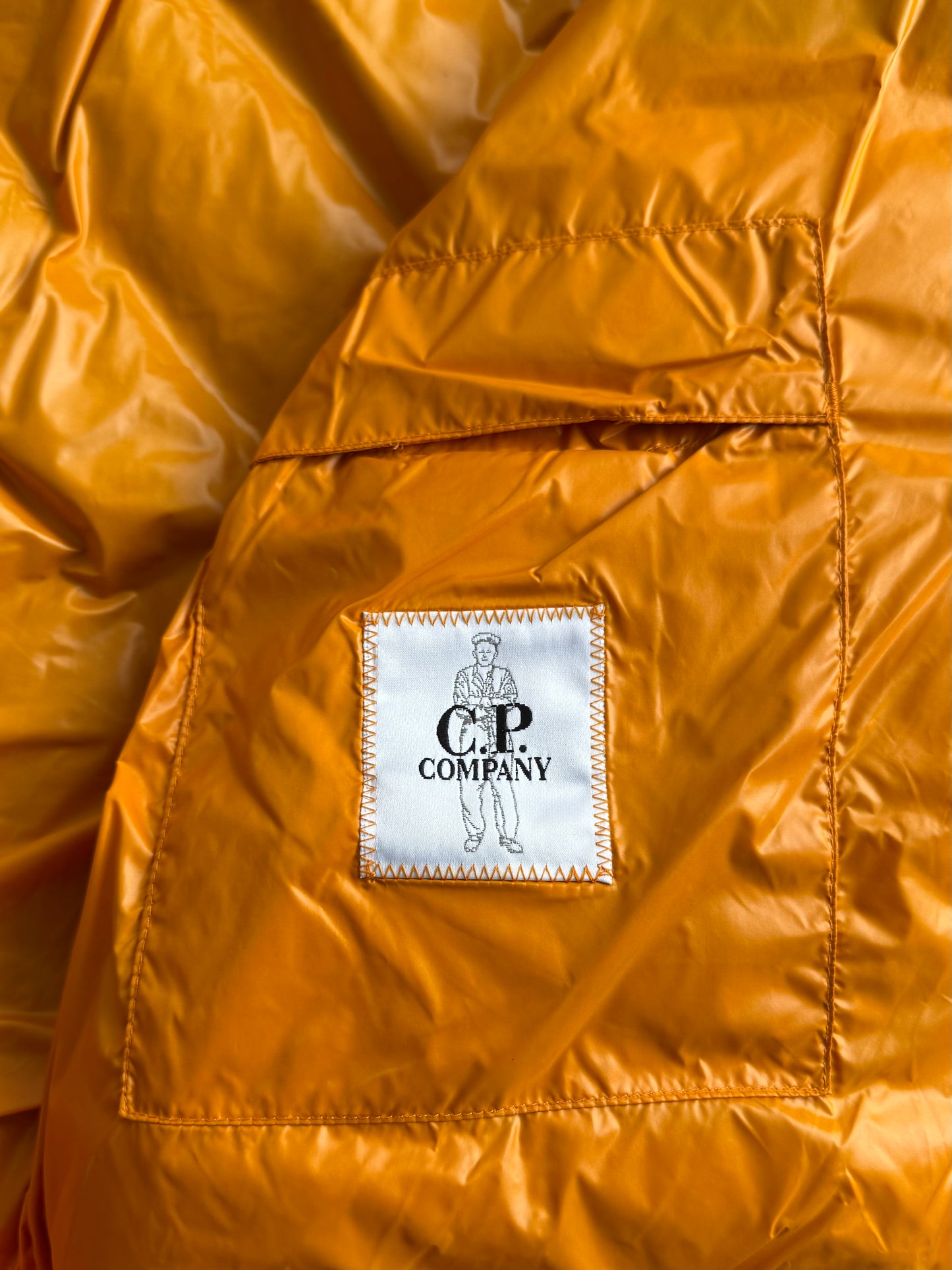 CP Company DD Shell Down Puffer Jacket Orange (L-XL)