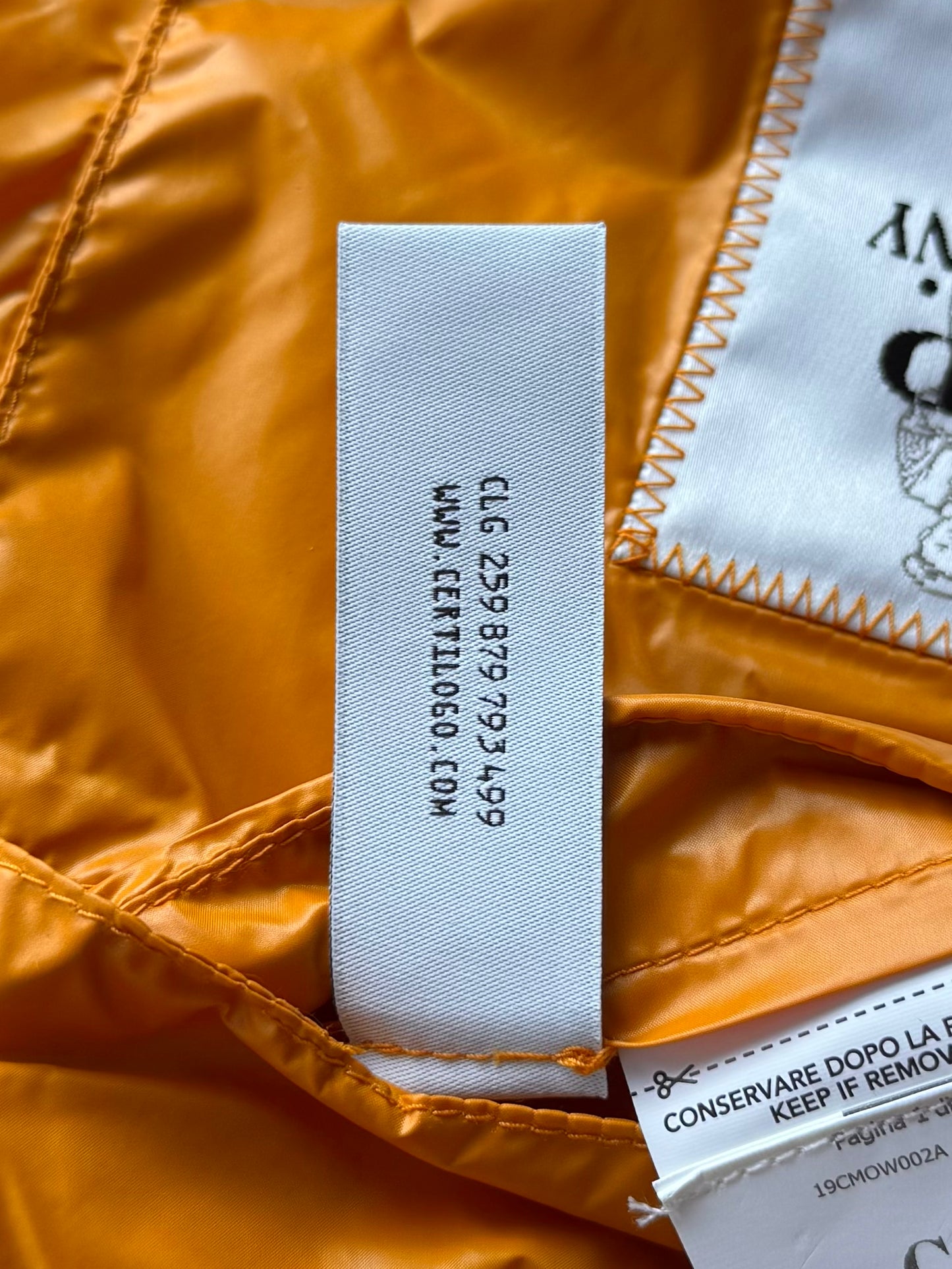 CP Company DD Shell Down Puffer Jacket Orange (L-XL)