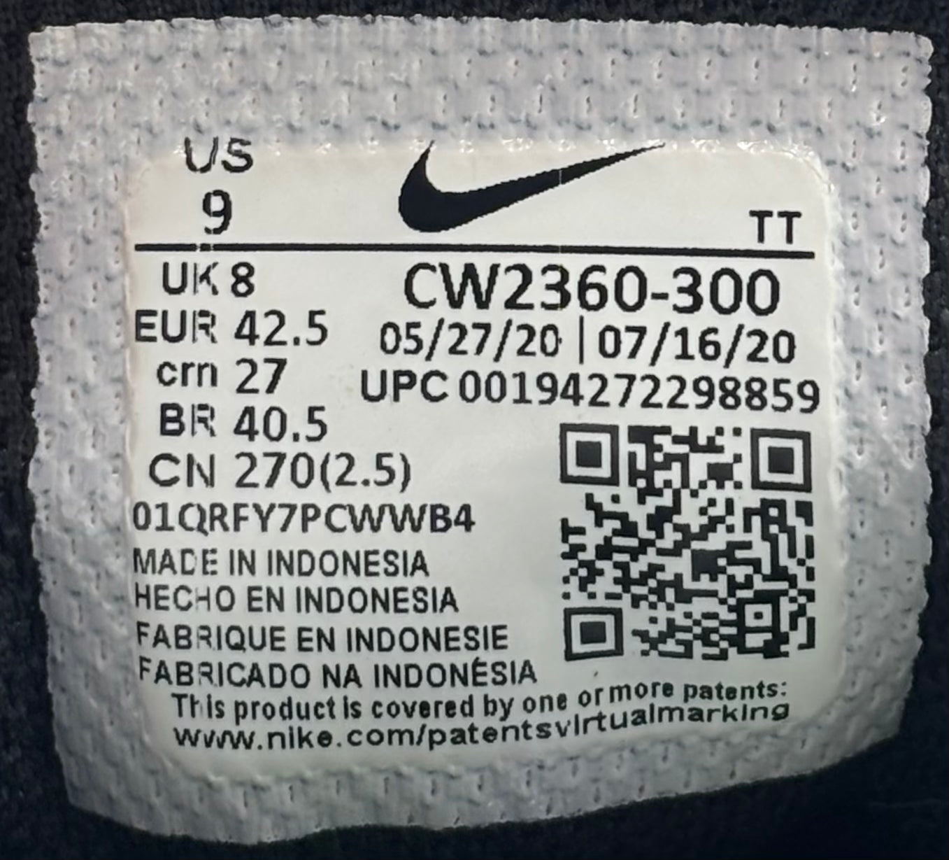 Nike Air Max 95 Naija (42.5 EU / 8 UK)