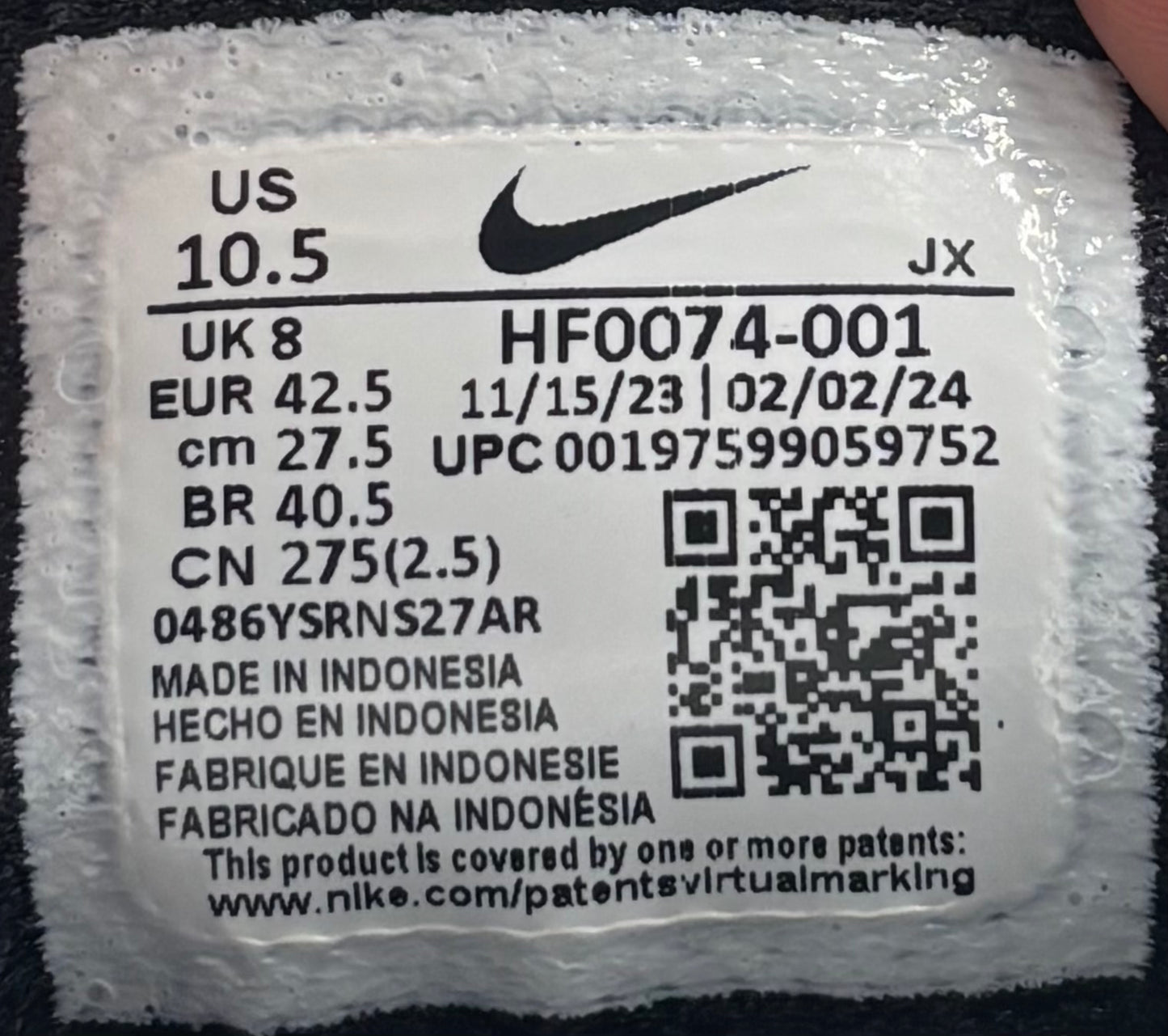 Nike Air Max Plus TNPO Black (42.5 EU / 8 UK)