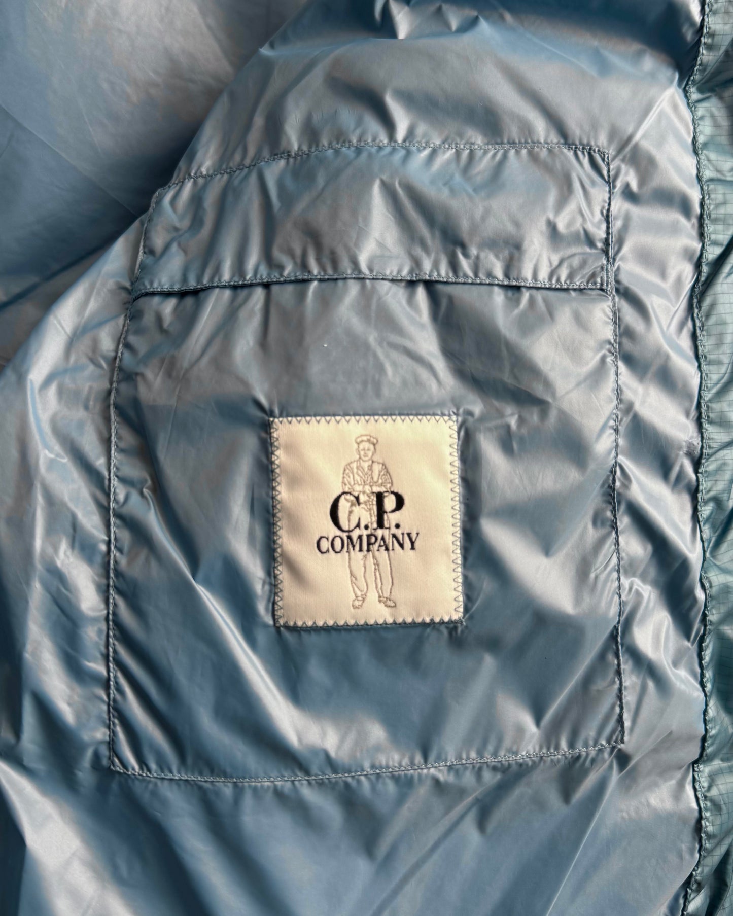 CP Company DD Shell Down Puffer Jacket Blue (Large)