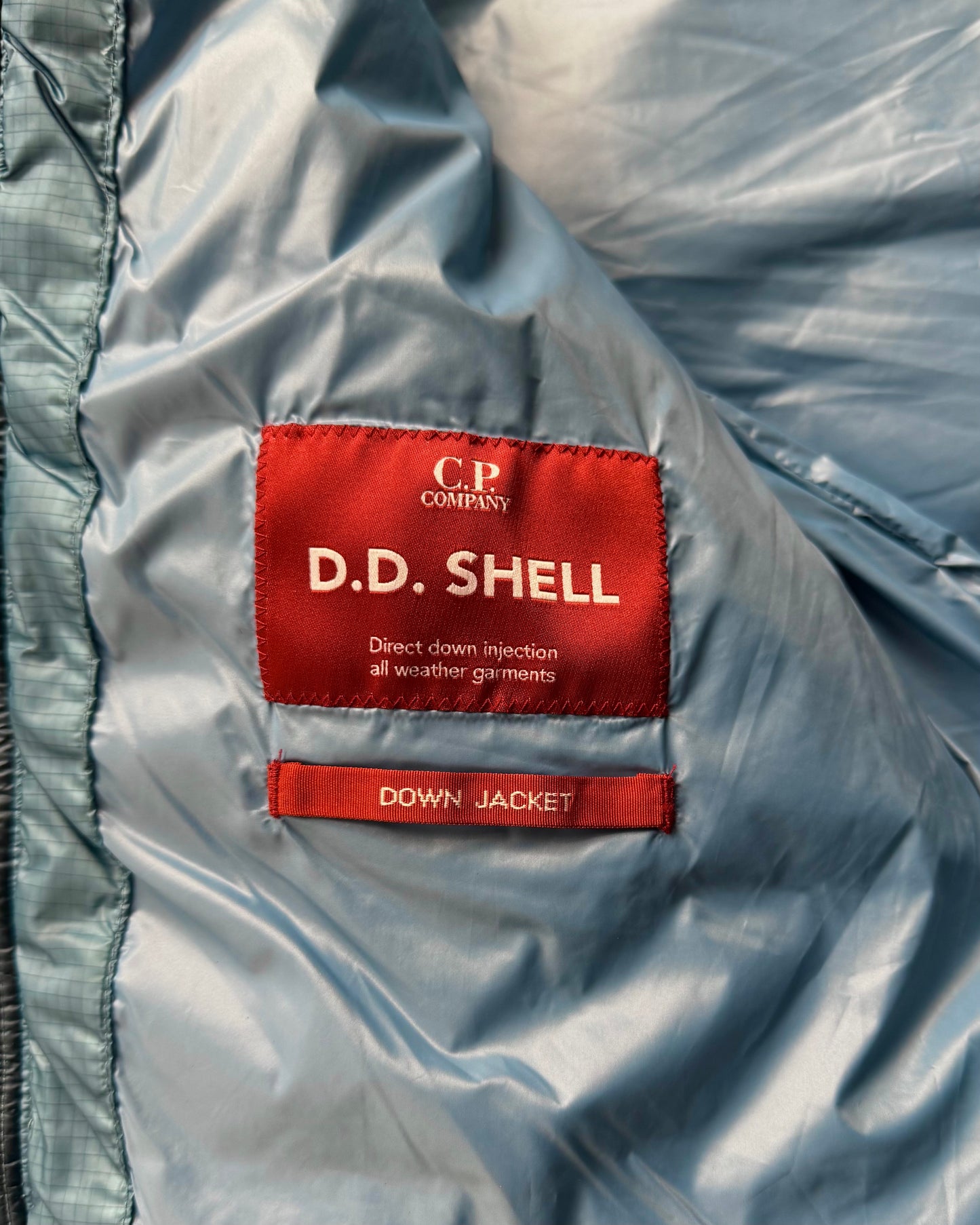 CP Company DD Shell Down Puffer Jacket Blue (Large)