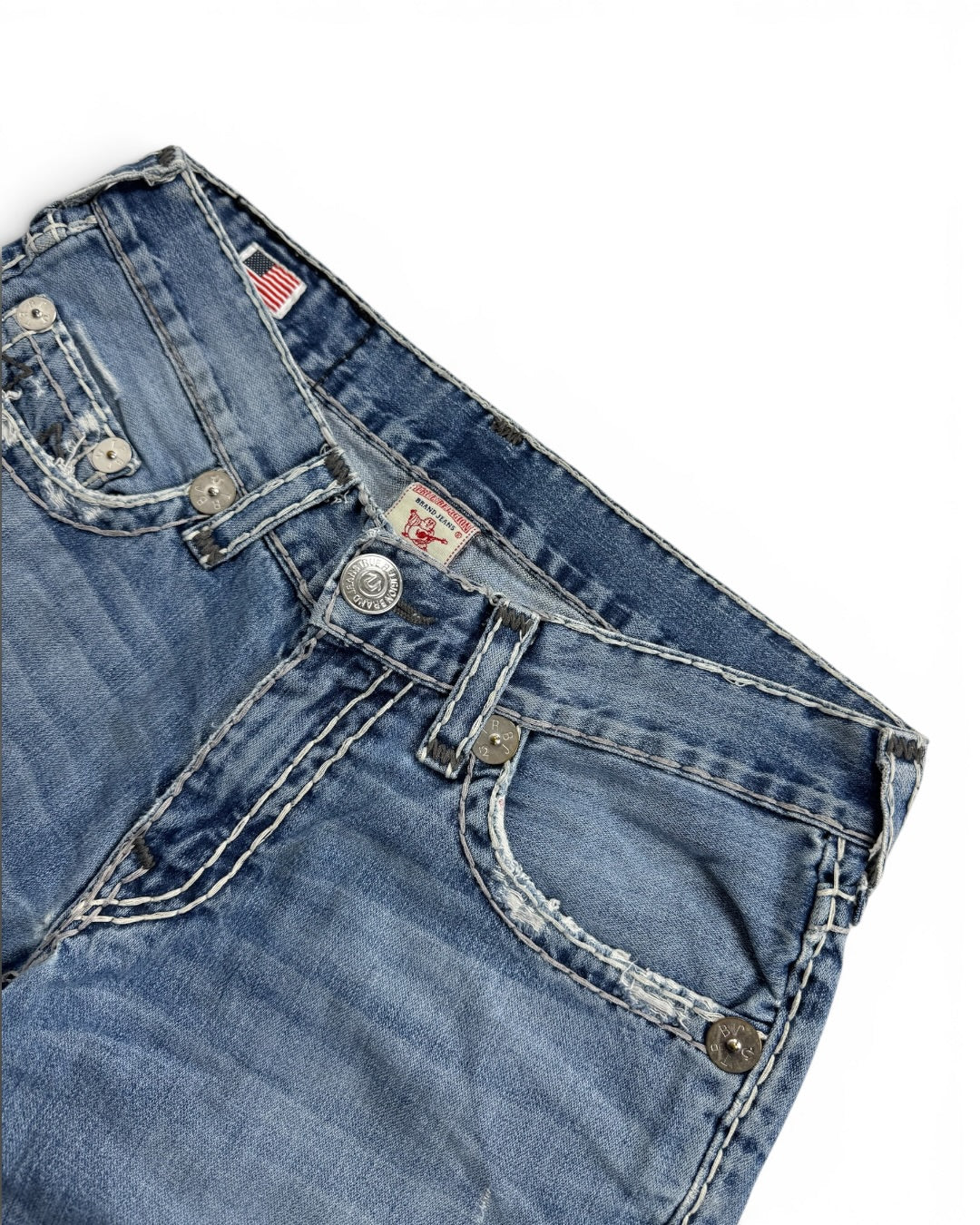 True Religion Denim Bobby Shorts (Medium)