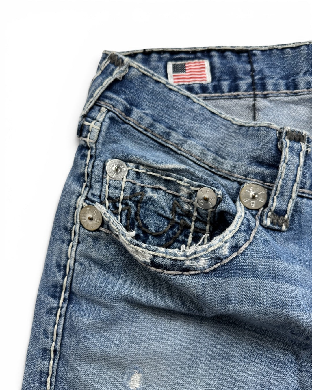 True Religion Denim Bobby Shorts (Medium)