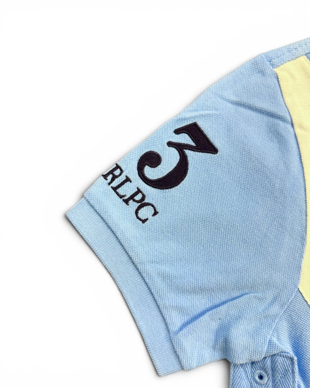 Ralph Lauren Diagonal Stripe Light Blue Polo (Small)