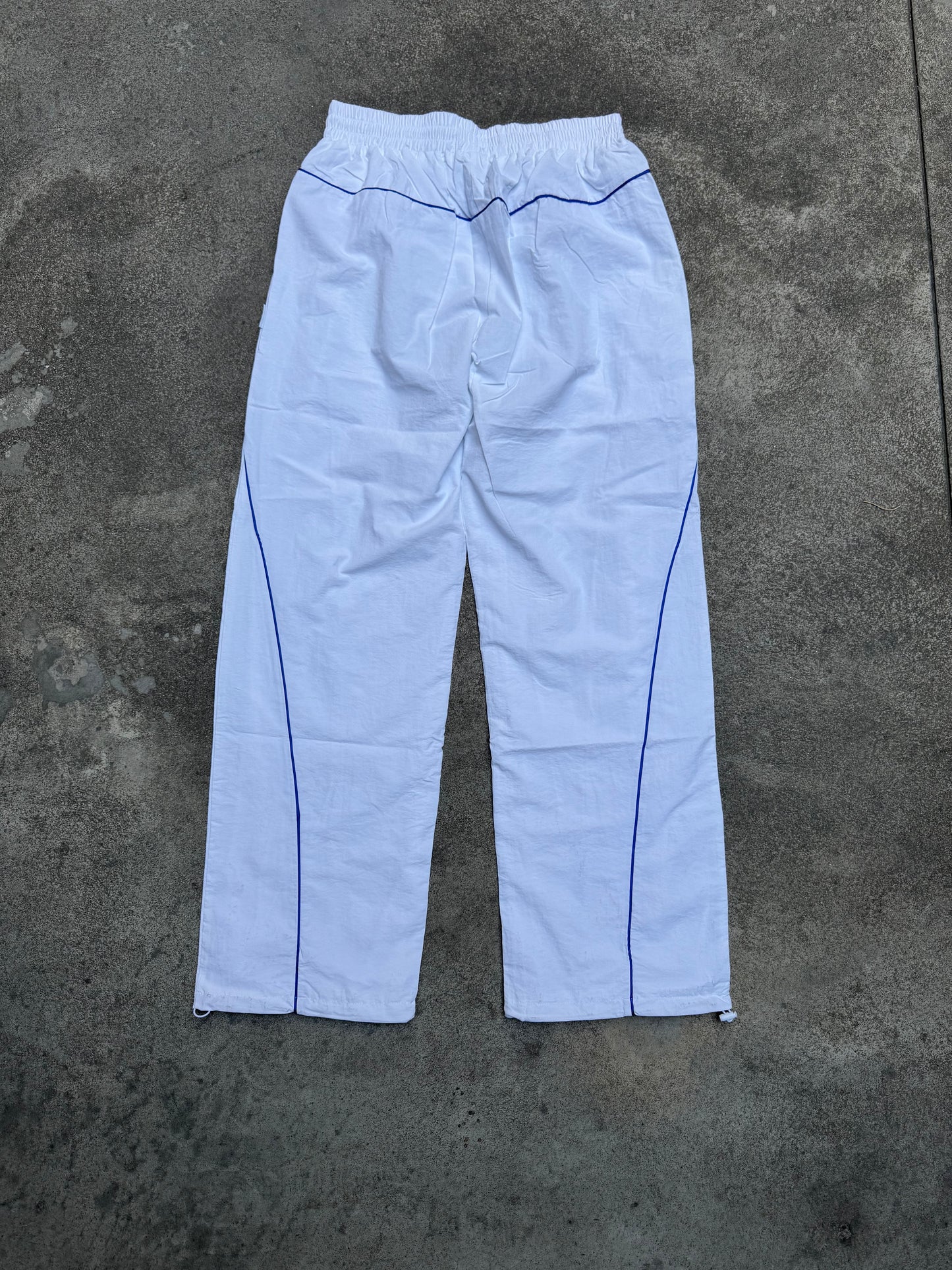 Vicinity Track Pants White and Blue (Medium)