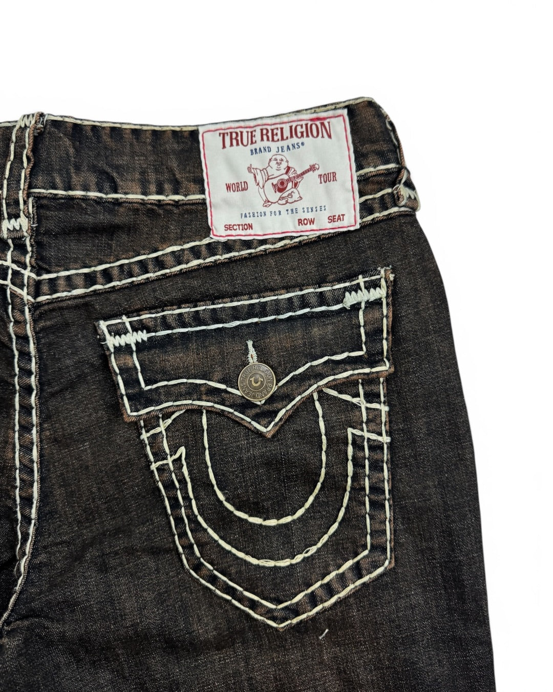 True Religion Straight Fit Washed Brown