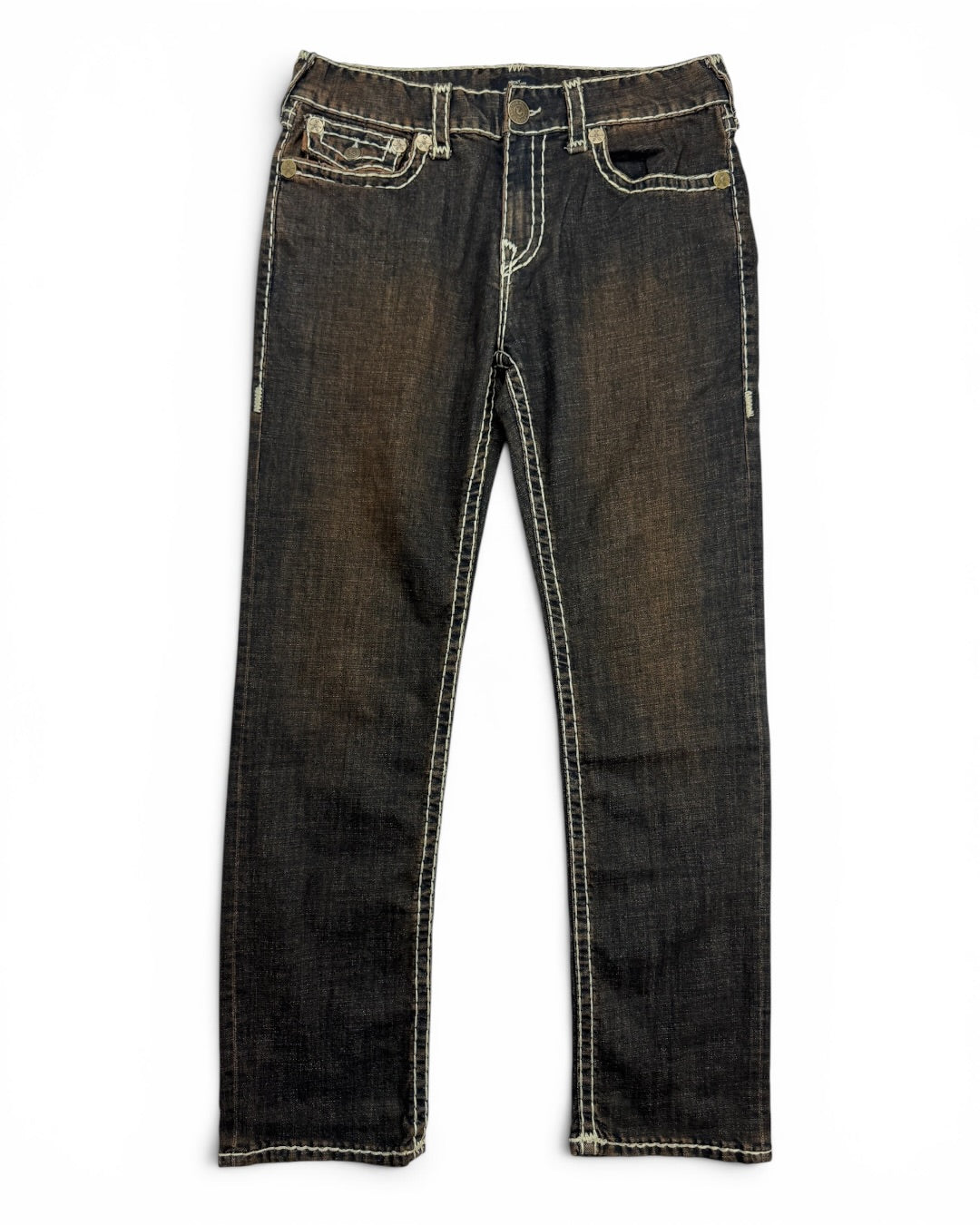 True Religion Straight Fit Washed Brown