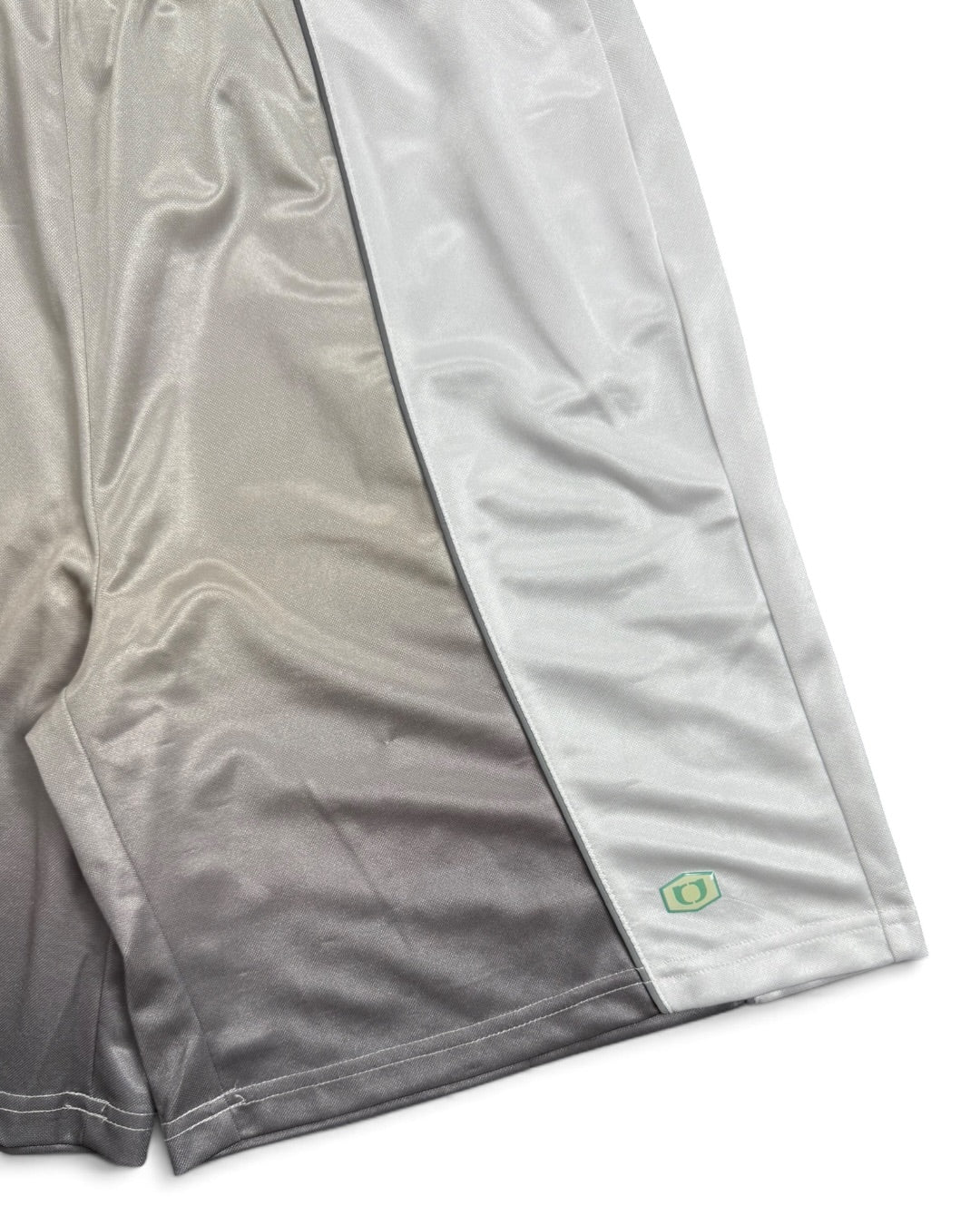 One Block Down White & Silver Shorts (S)
