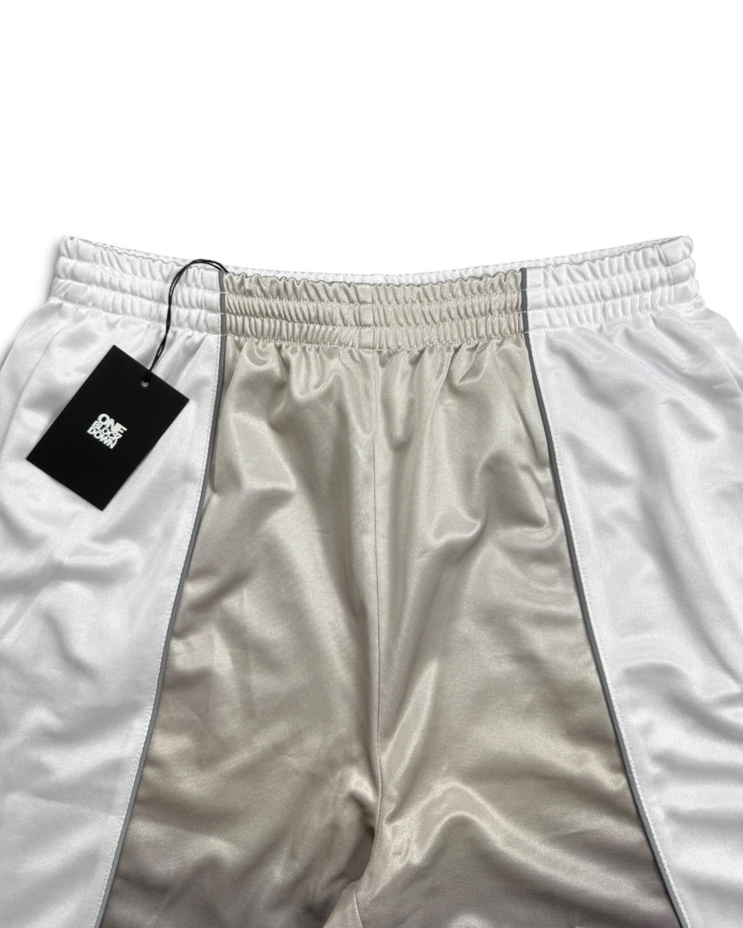 One Block Down White & Silver Shorts (S)