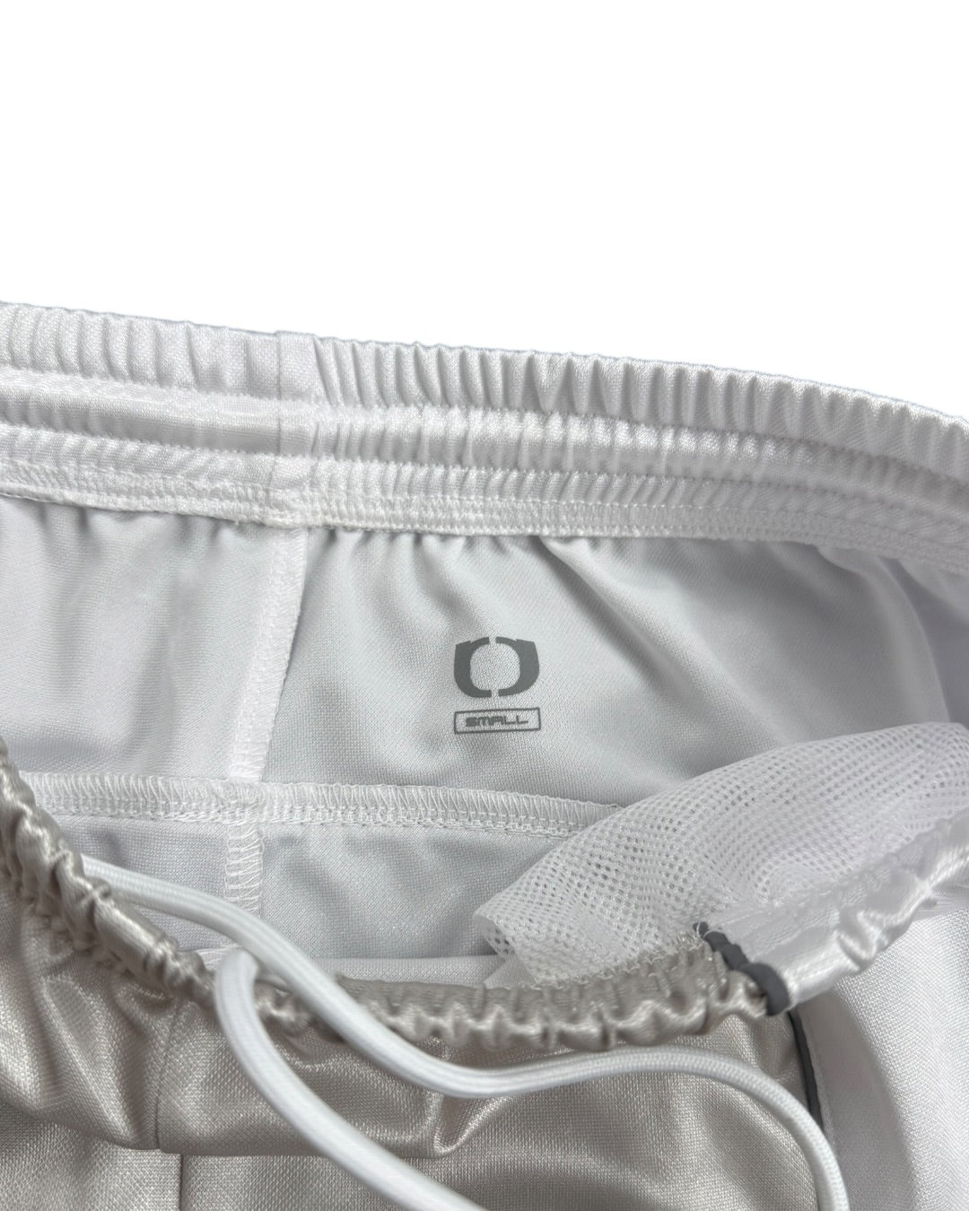 One Block Down White & Silver Shorts (S)