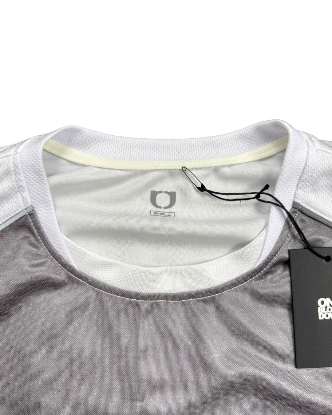 One Block Down White & Silver T-shirt (S)
