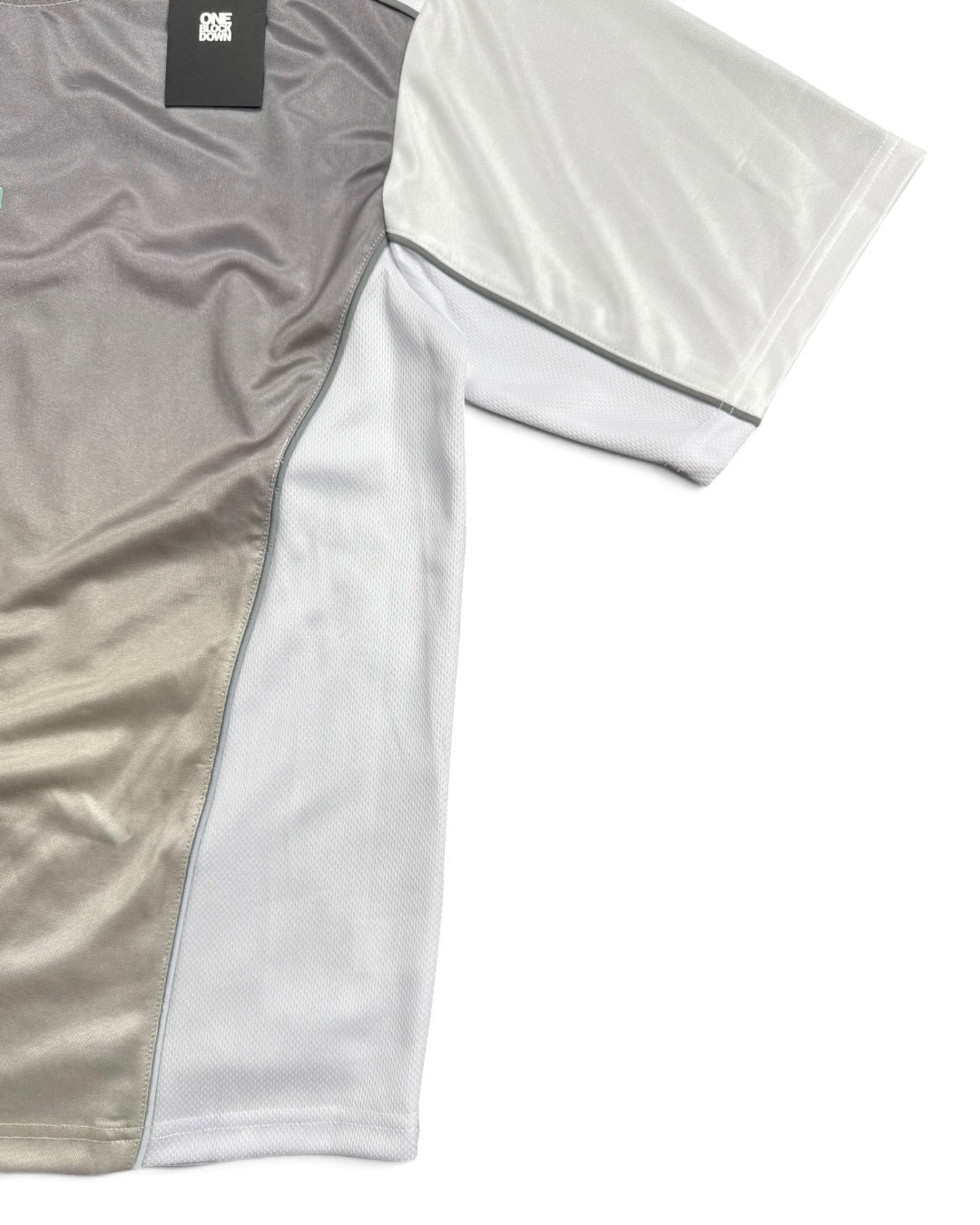 One Block Down White & Silver T-shirt (S)