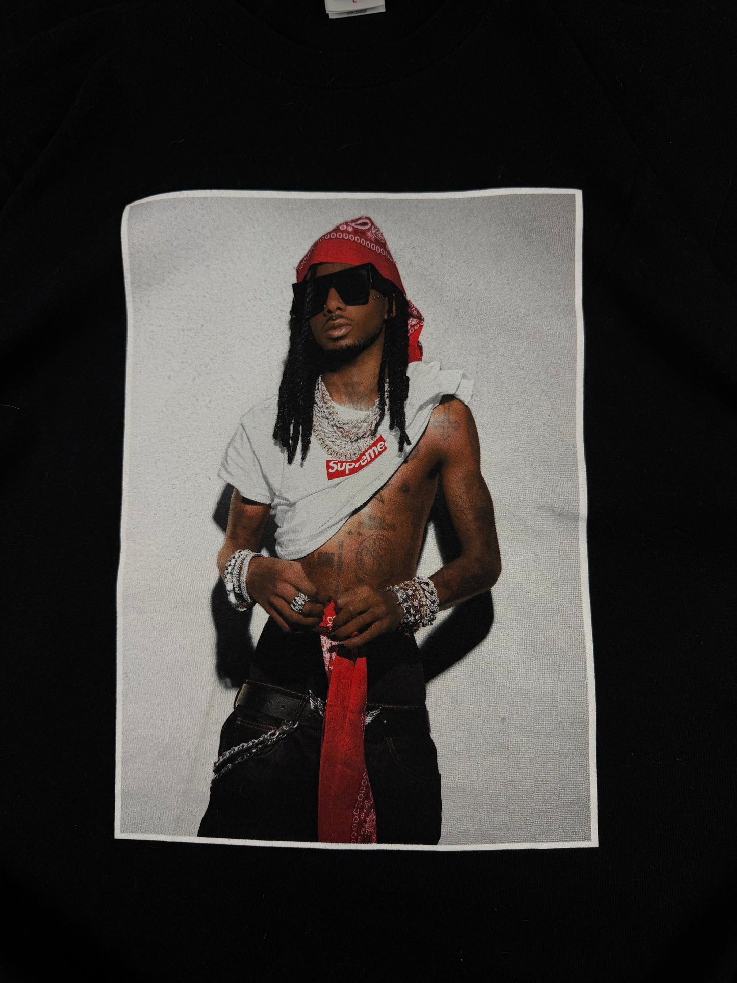 Supreme Playboi Carti T-Shirt Black (Large)