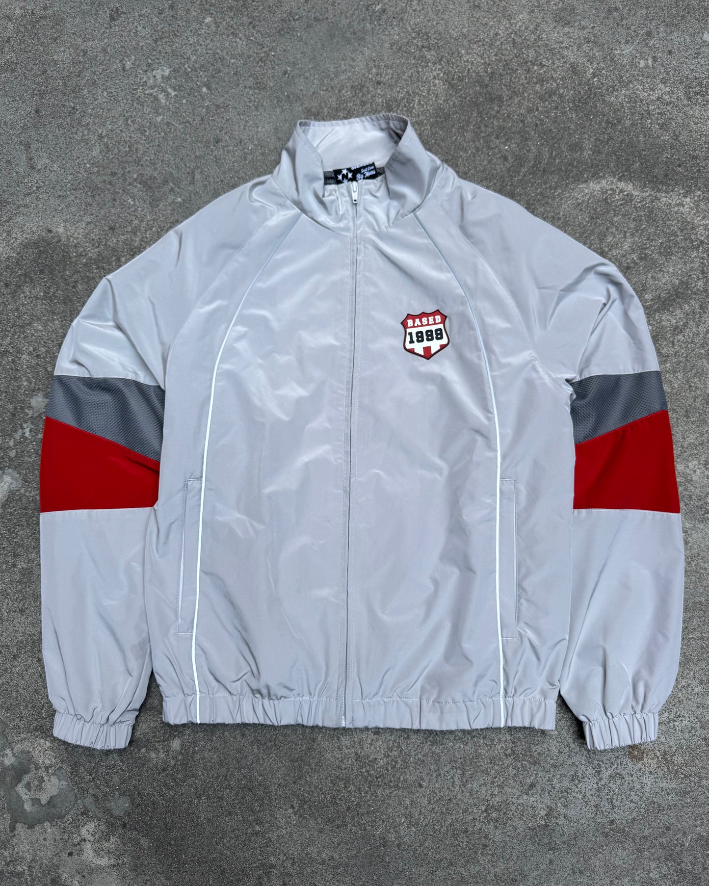 Track Jacket 99Based Grey & Red (Small)