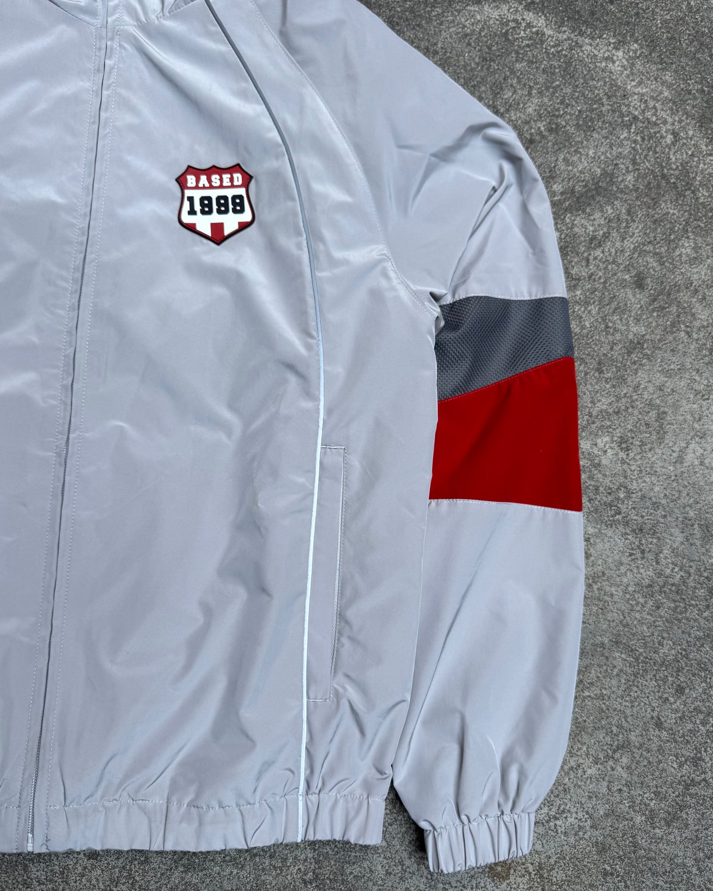 Track Jacket 99Based Grey & Red (Small)