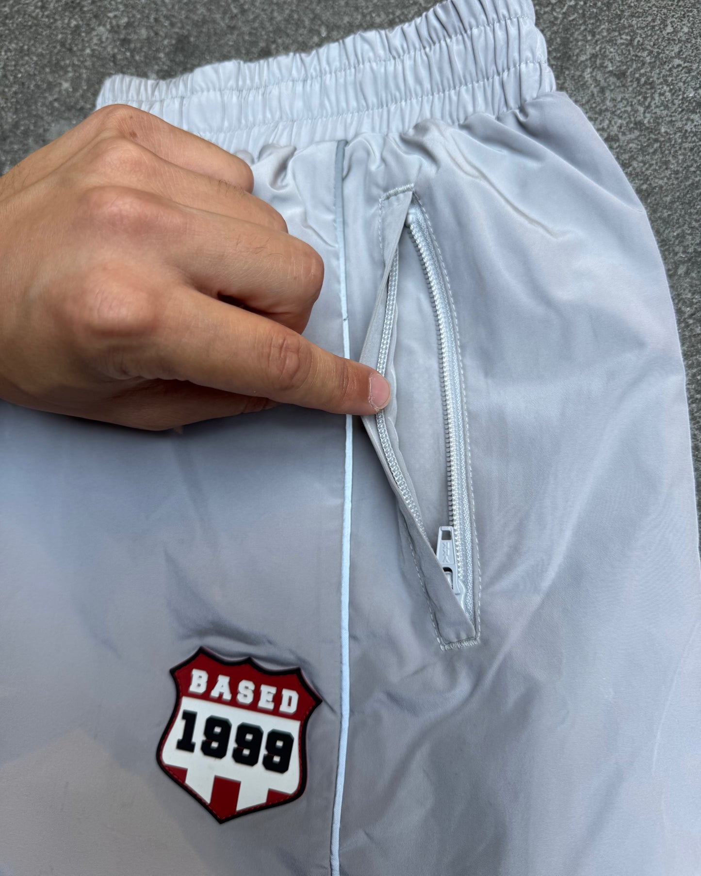 Track Pants 99Based Grey & Red (Small)