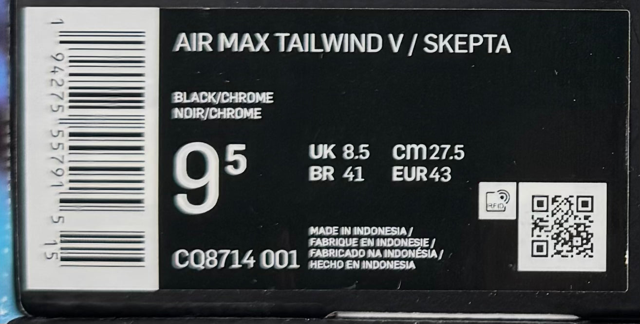 Nike Air Max Tailwind V Skepta Blue (43 EU / 8.5 UK)