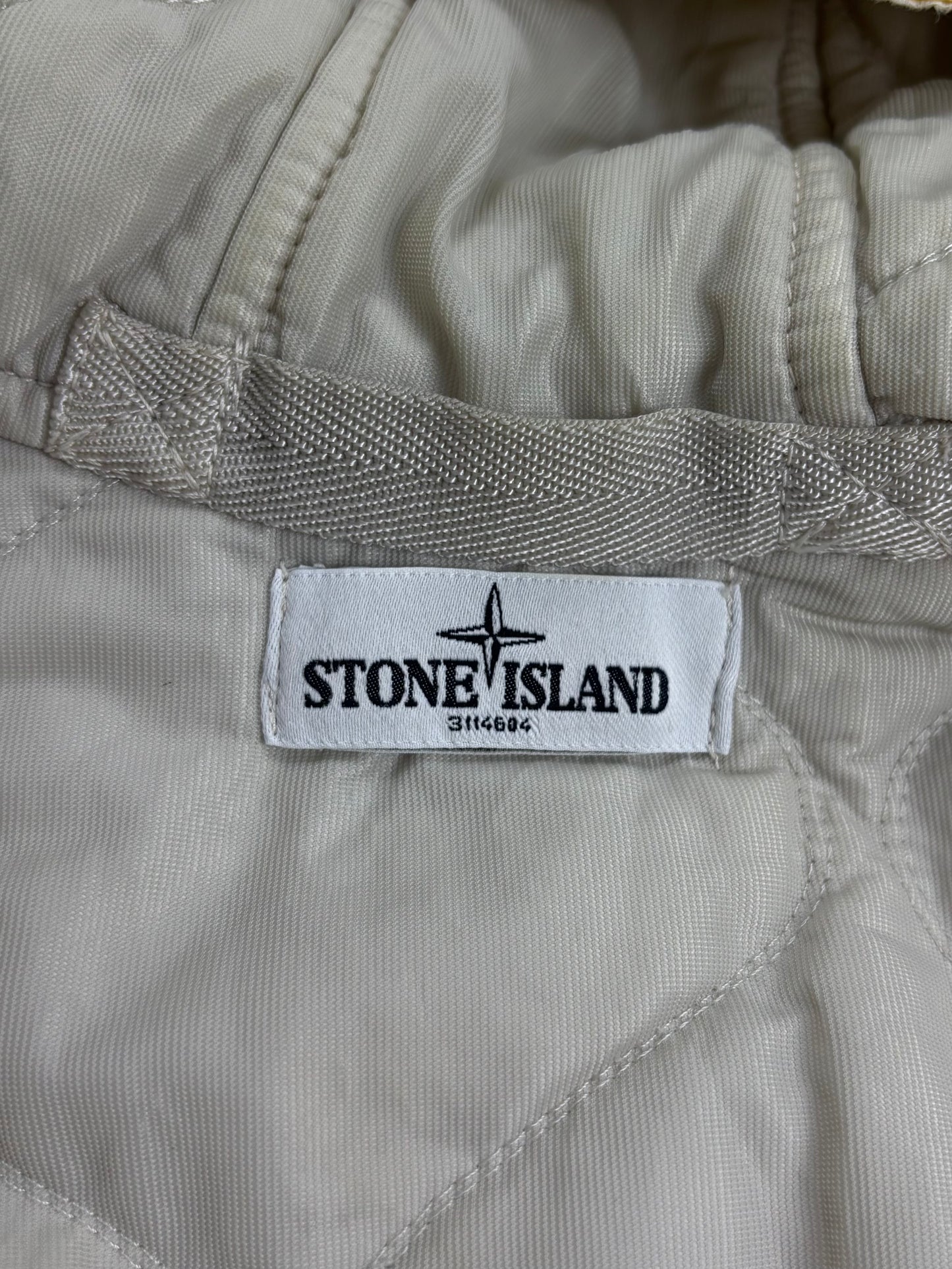 Stone Island Mussola Gommata Cream Jacket (M)