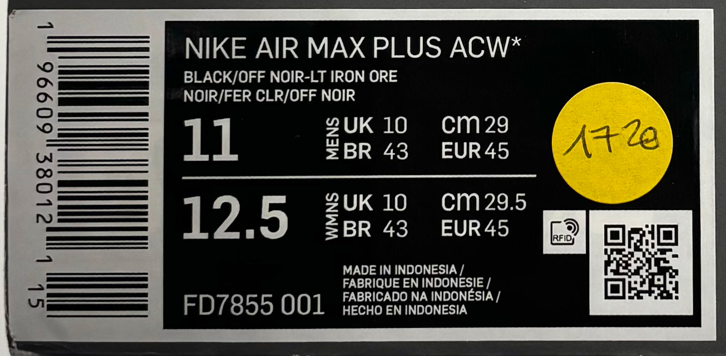 Nike Air Max TN A Cold Wall Black (45 EU)