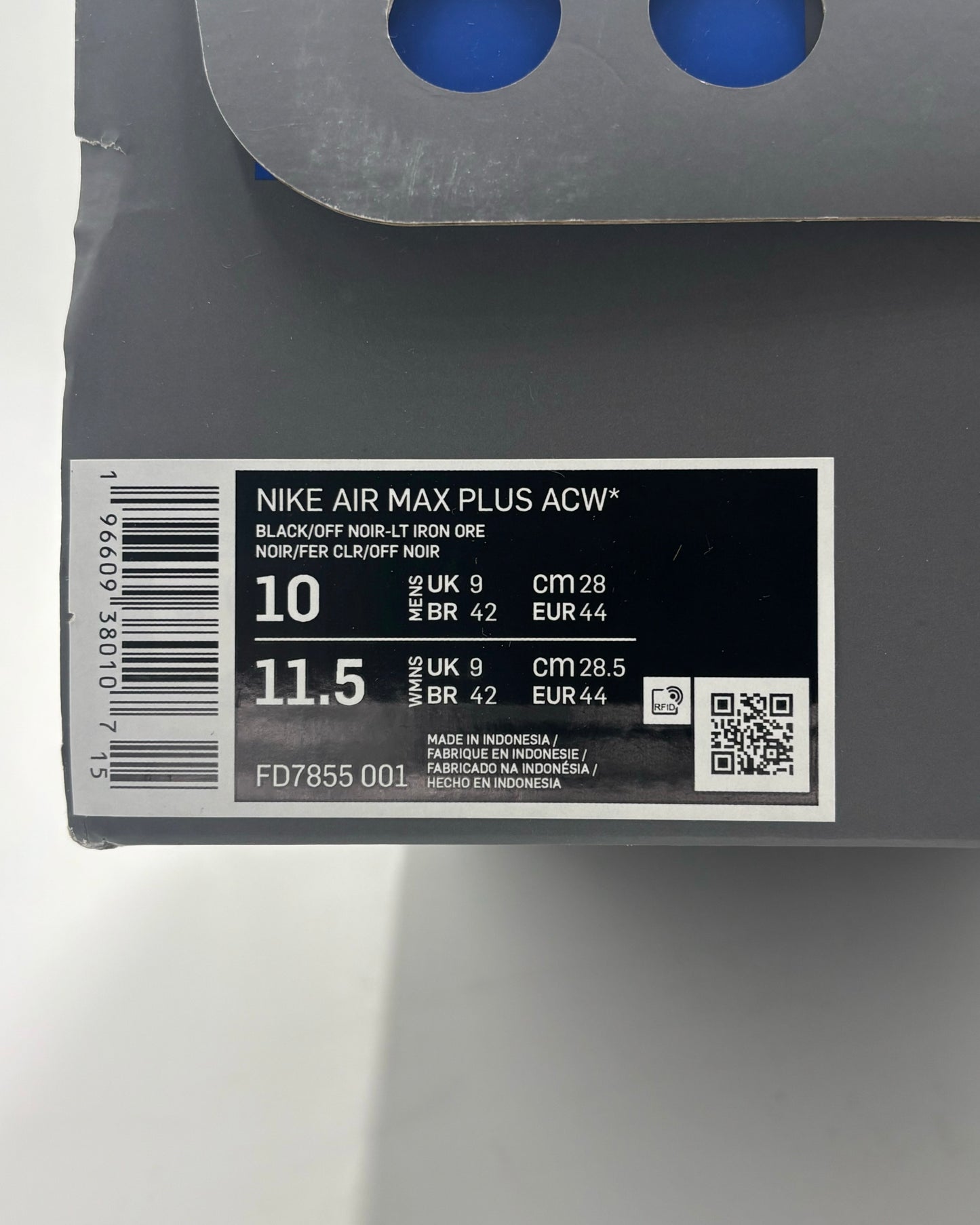 Nike Air Max Plus TN A-Cold-Wall (44 EU / 9 UK)