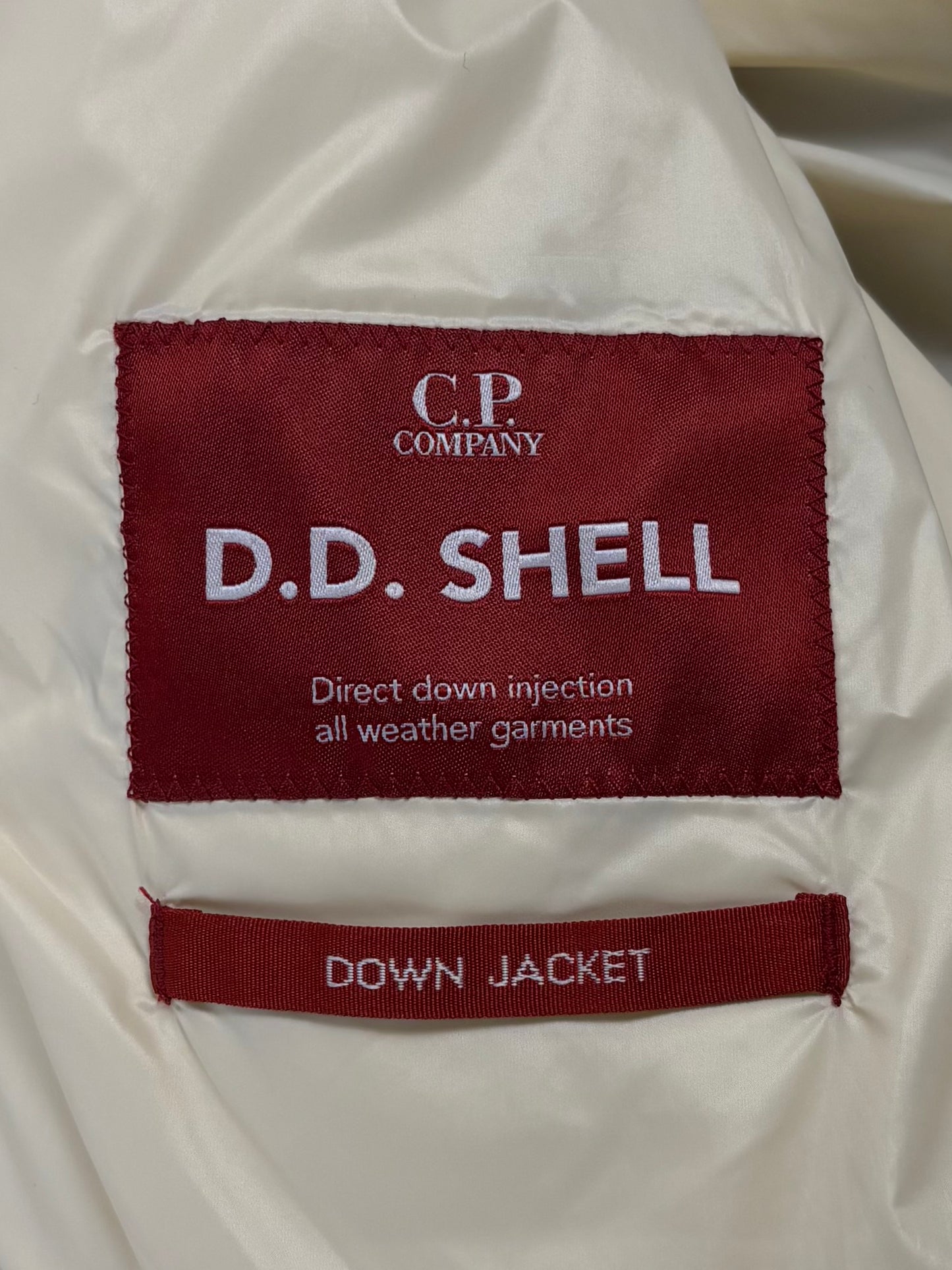 CP Company DD Shell Down Puffer Jacket Beige (Medium)