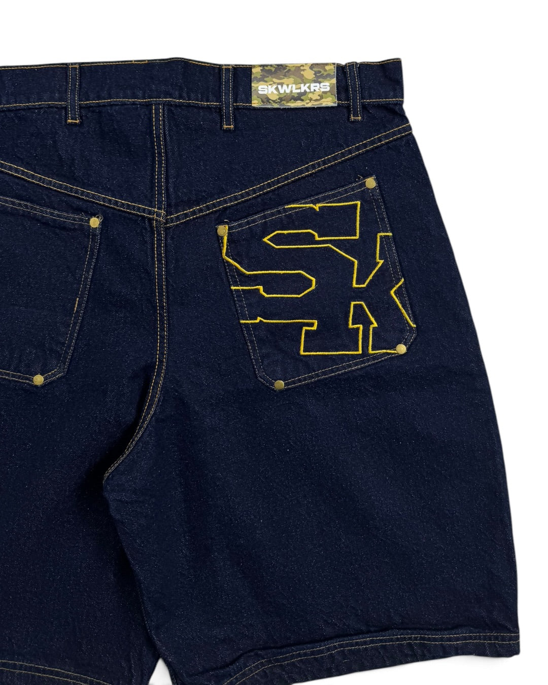SKWLKRS Blue Denim Shorts (L)