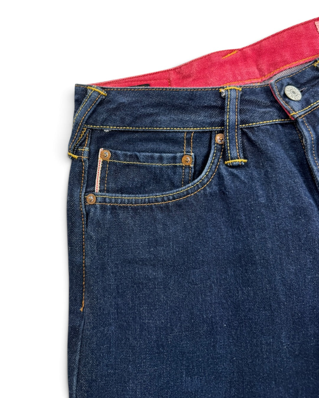 Evisu Japan Camo Red Selvedge Denim Jeans (XS)