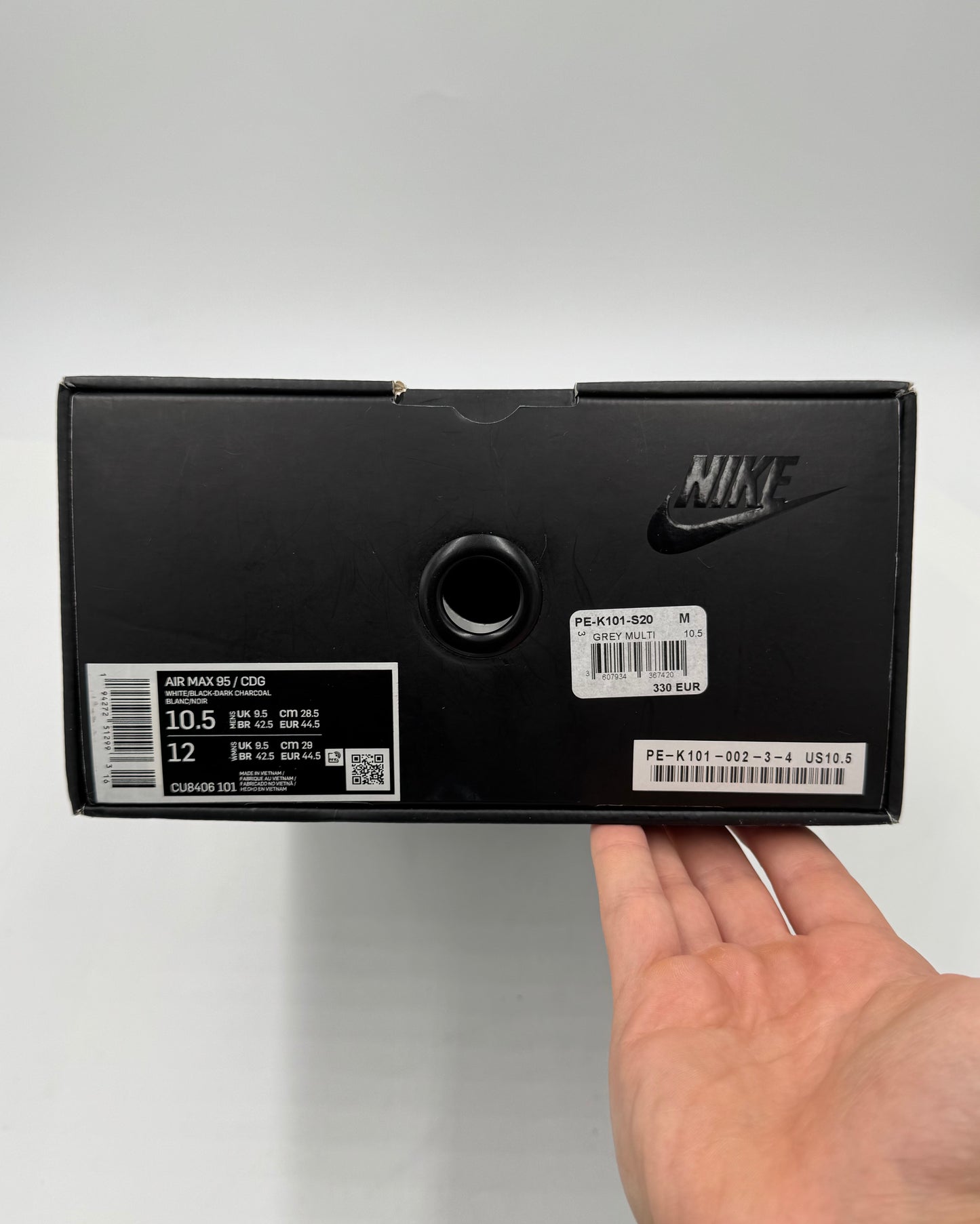 Nike Air Max 95 Comme des Garcons Grey (44.5 EU / 9.5 UK)
