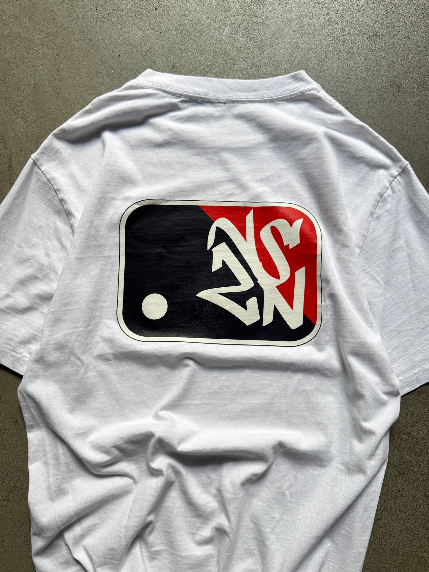 VSZN White Chest Print T-Shirt (Medium)