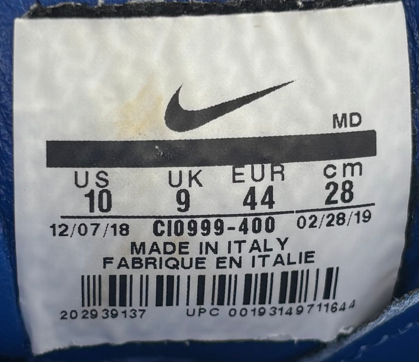 Nike Air Max 95 LUX Supreme Blue (44 EU / 9 UK)