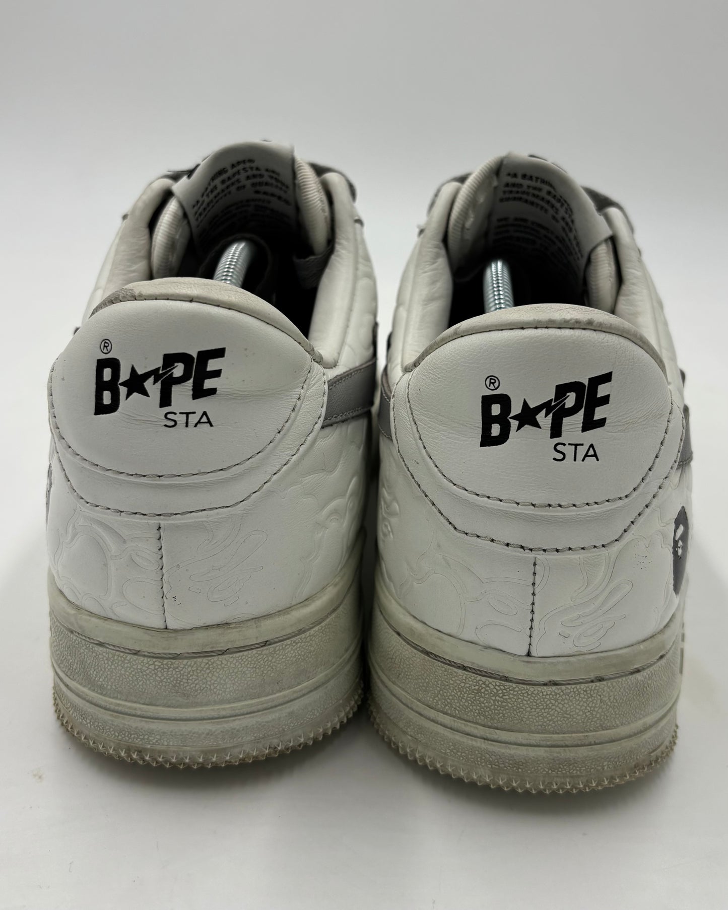 A Bathing APE Bapesta Grey & White (42 EU / 7.5 UK)