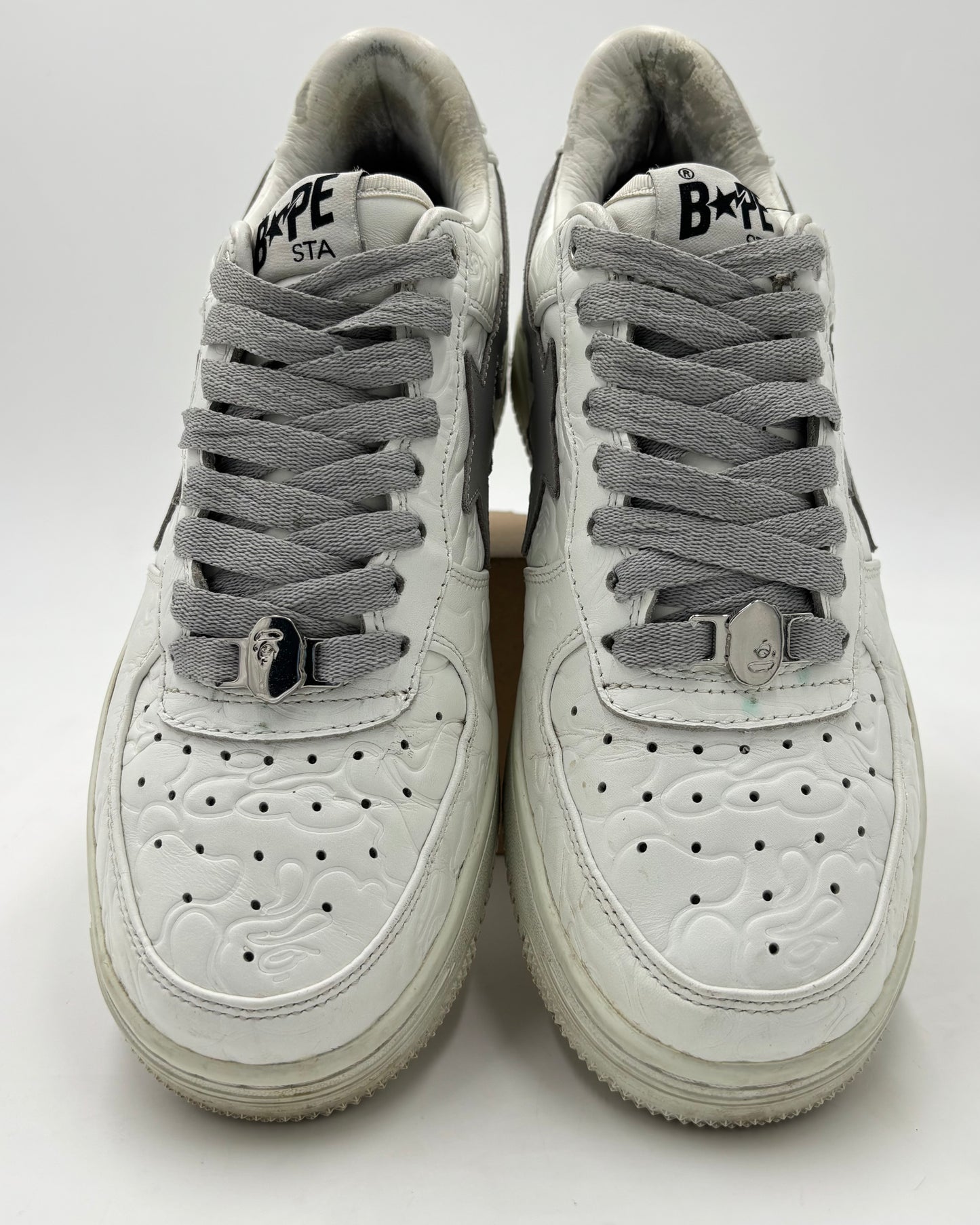 A Bathing APE Bapesta Grey & White (42 EU / 7.5 UK)