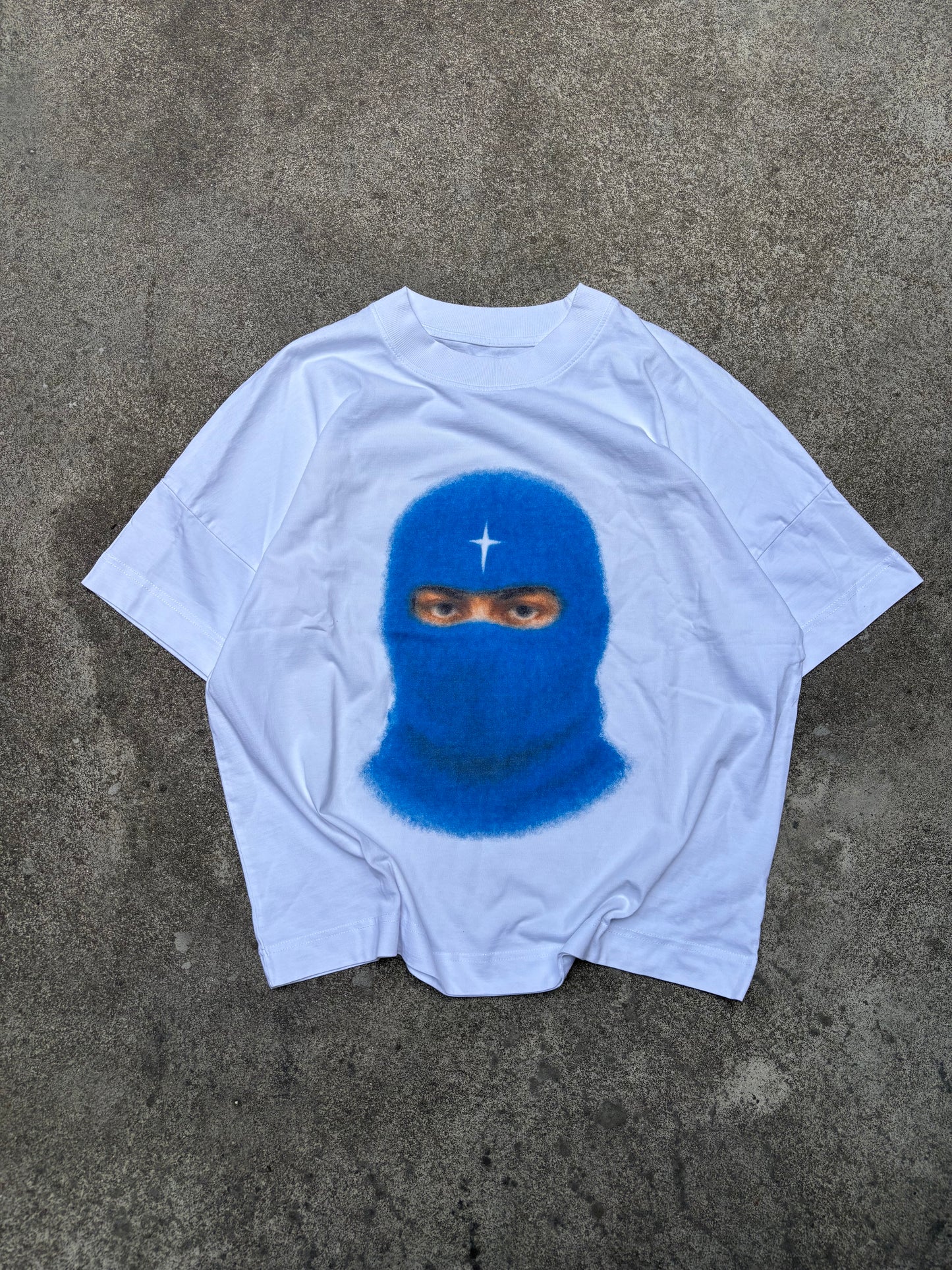 Blue Balaclava T-Shirt (Medium)