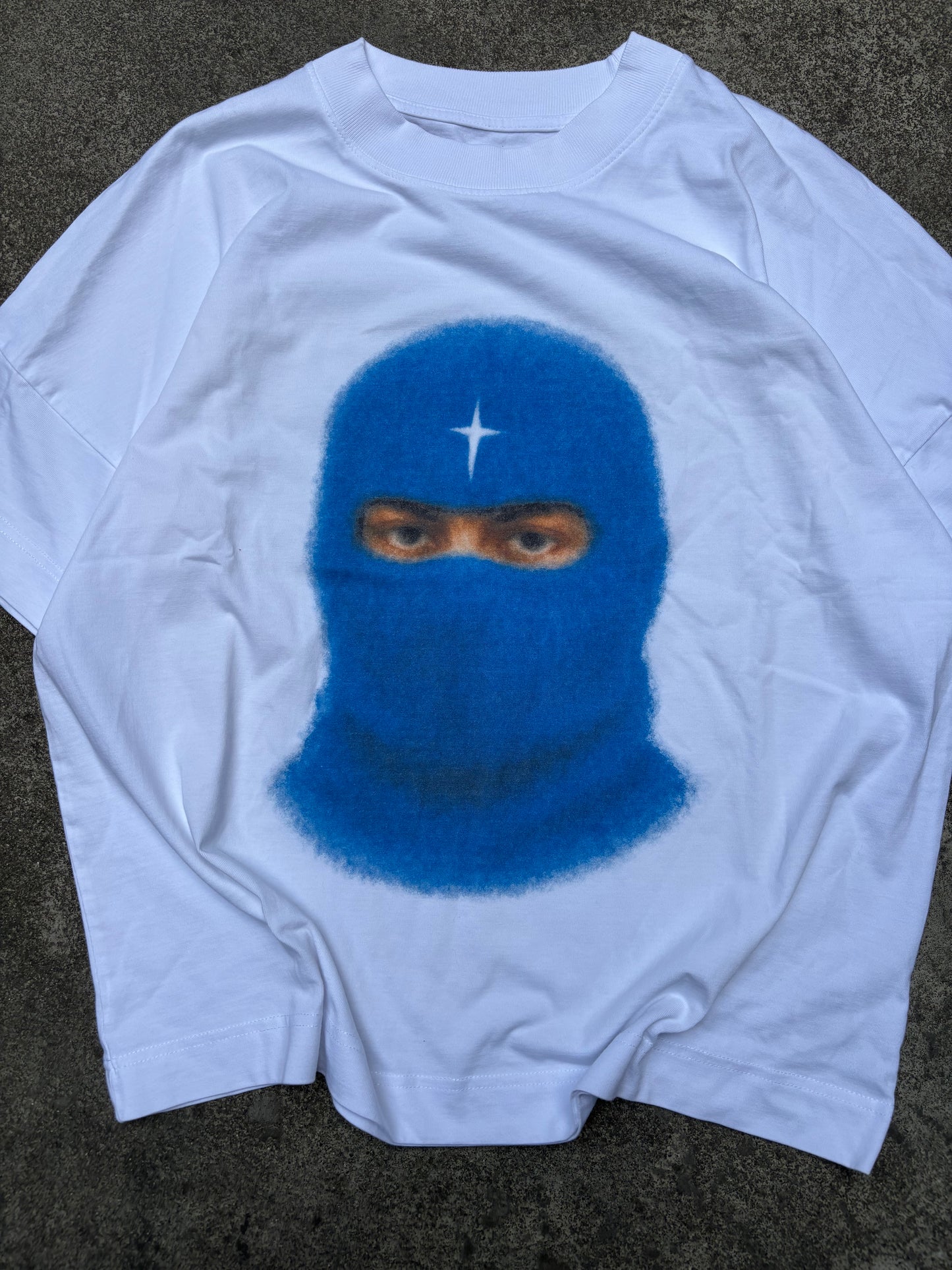 Blue Balaclava T-Shirt (Medium)