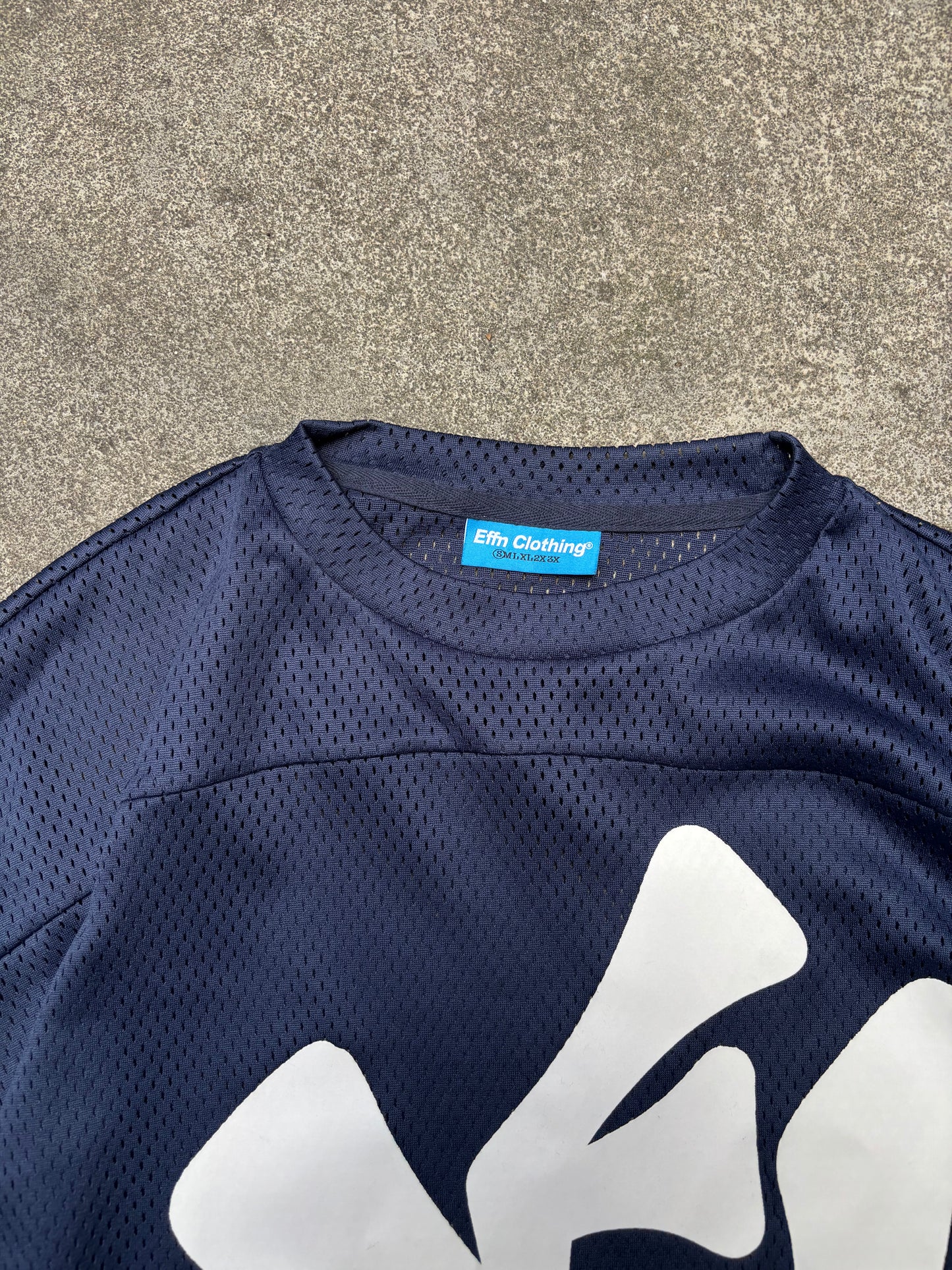 EFFN Clothing Mesh Tee Blue (Medium)