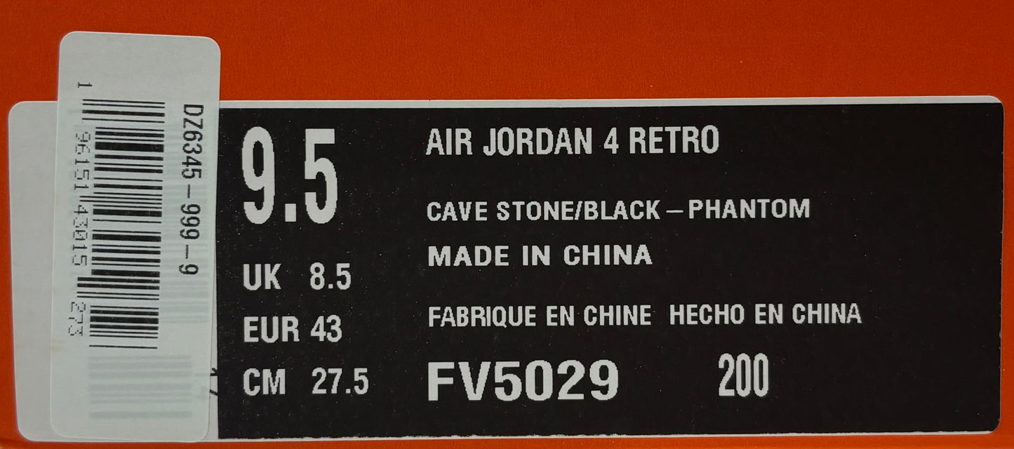 Air Jordan 4 Cave Stone (43 EU / 8.5 UK)