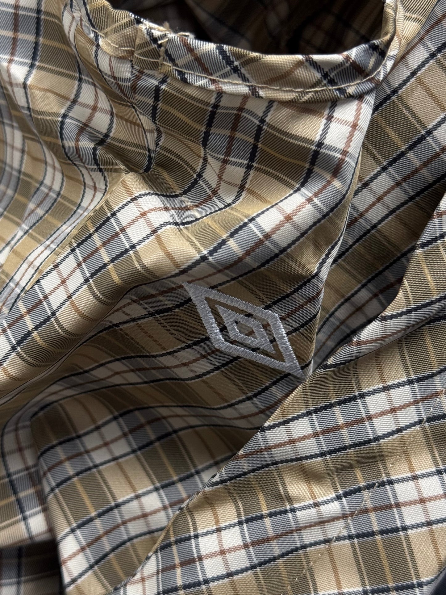 Slam Jam Umbro Plaid Brown Jacket (Large)