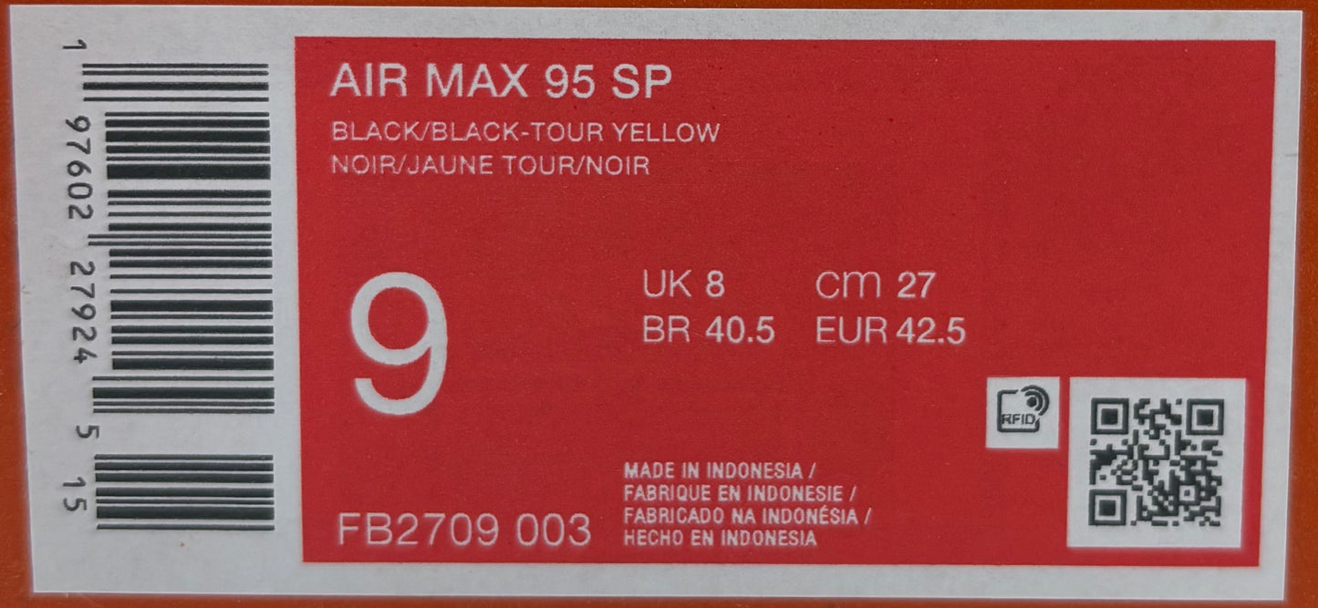 Nike Air Max 95 Corteiz Honey Black (42.5 EU / 8 UK)