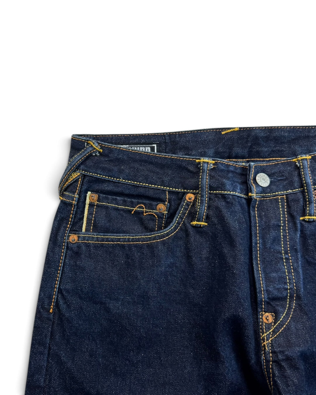Evisukuro Mini Daicock Blue Selvedge Denim Jeans (S)