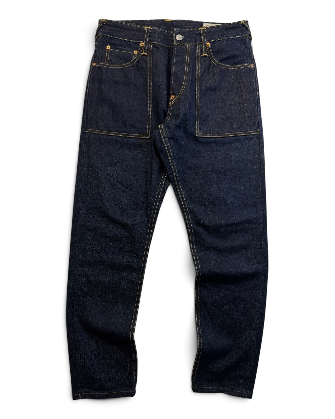 Evisu Daicock Buddha Yellow Selvedge Denim Jeans (S)