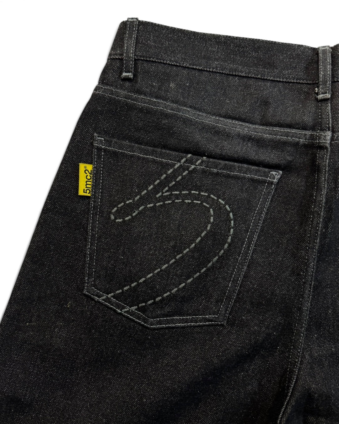5mc2 Baggy Washed Black Denim Jeans (M)