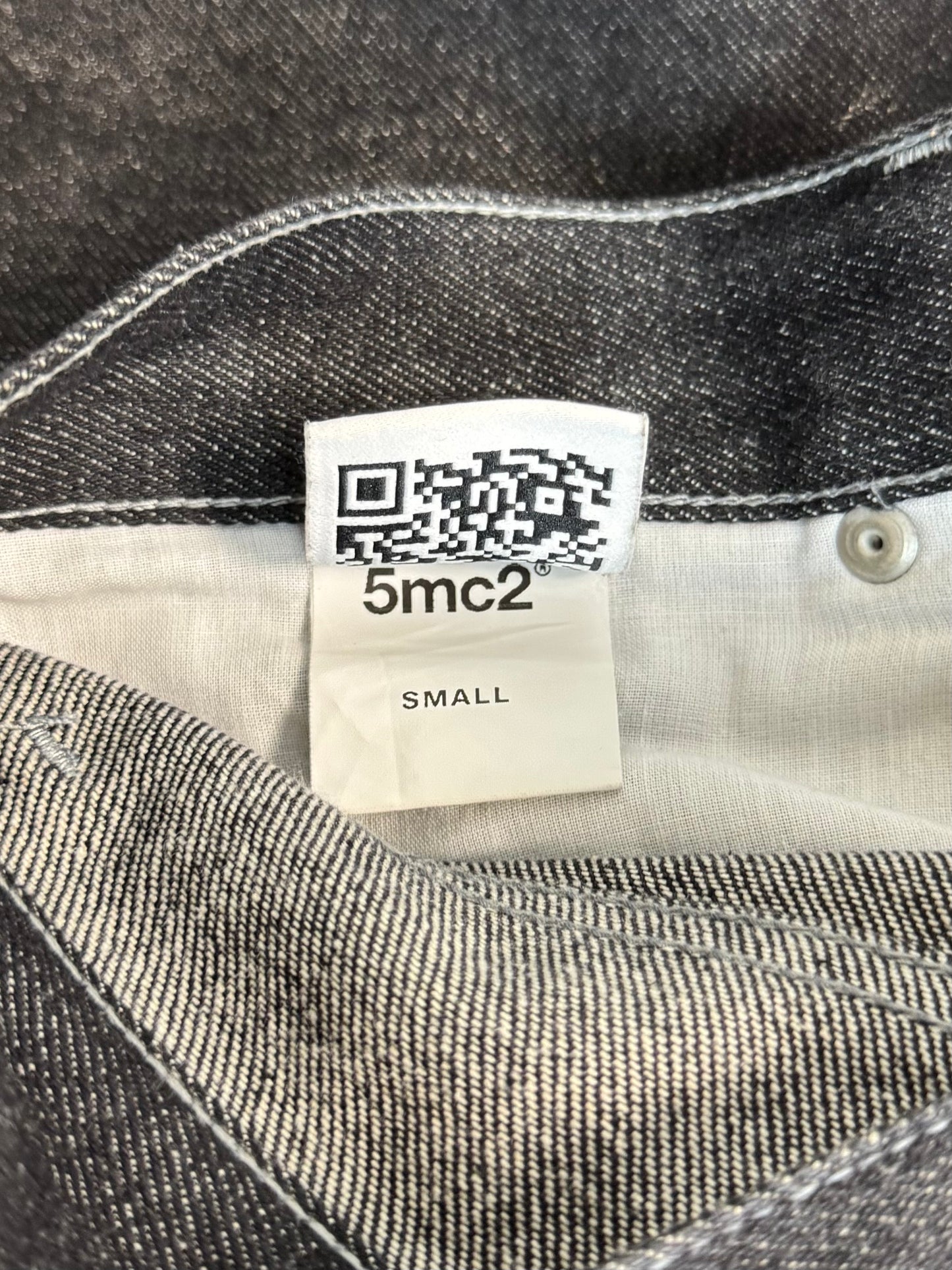 5mc2 Baggy Washed Black Denim Jeans (M)