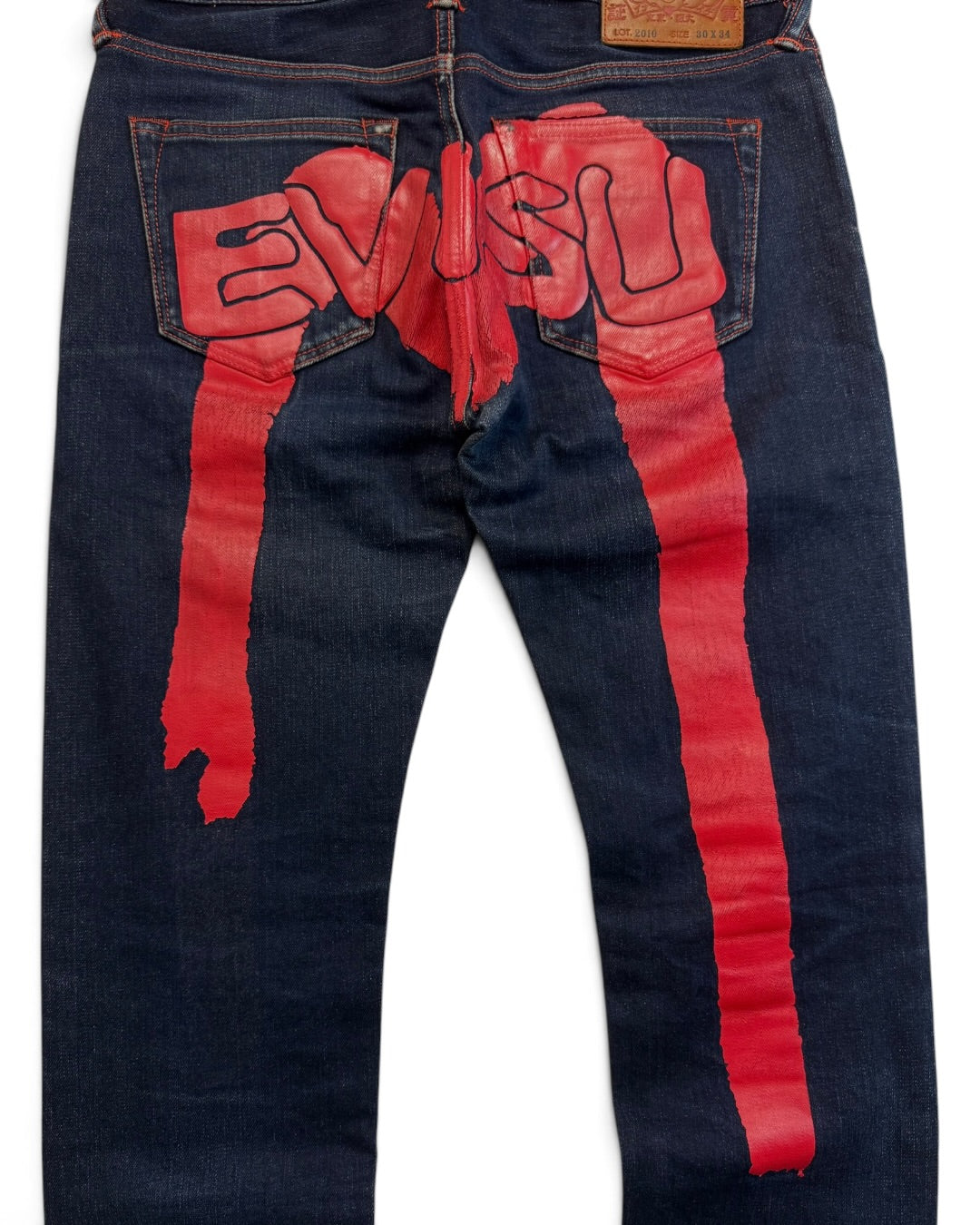 Evisu Daicock Red Selvedge Denim Jeans (S)