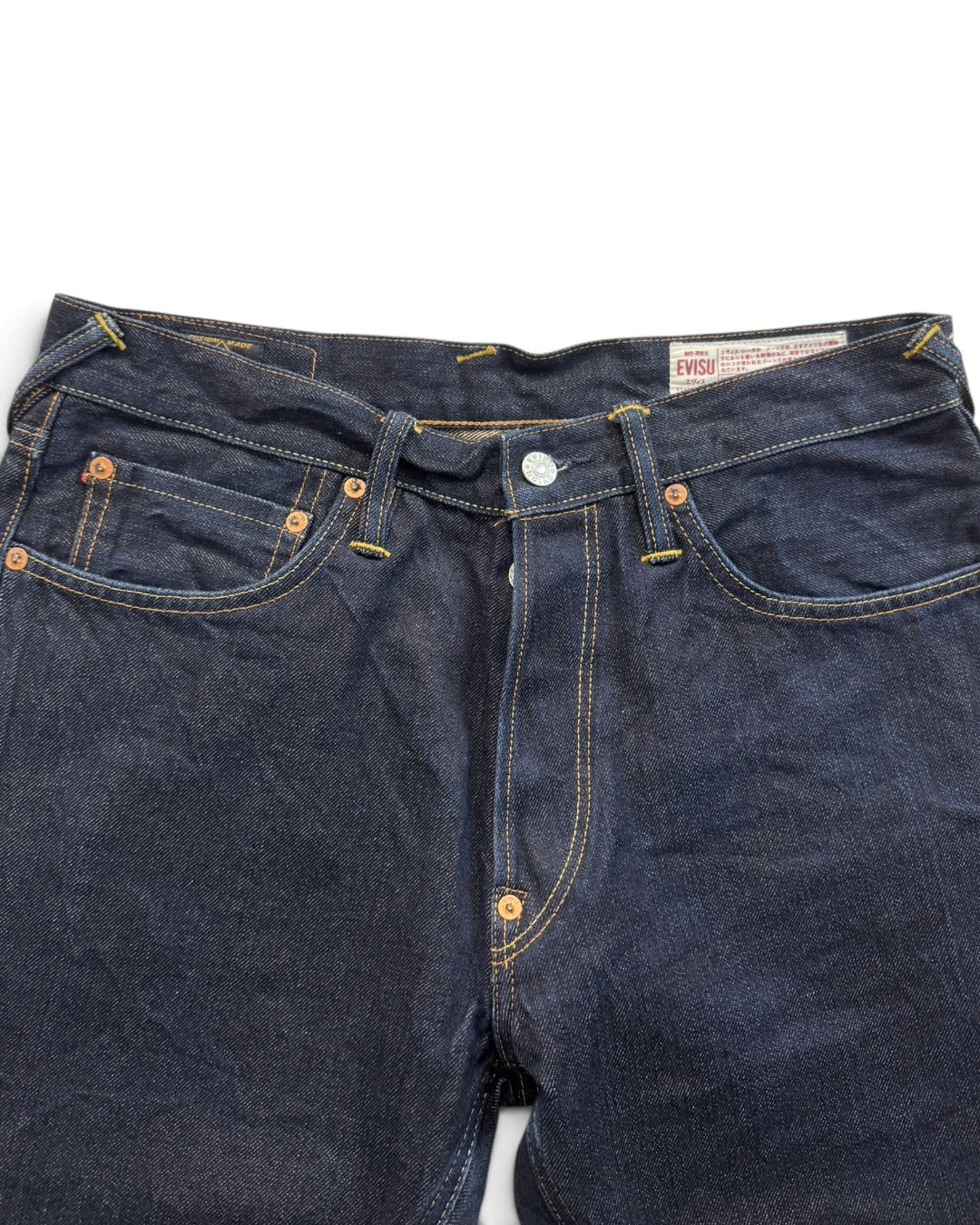 Evisu Daicock Buddha Red Selvedge Denim Jeans (M)