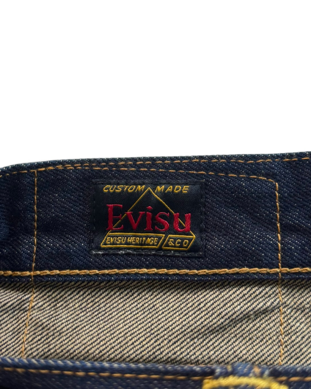 Evisu Daicock Buddha Red Selvedge Denim Jeans (M)
