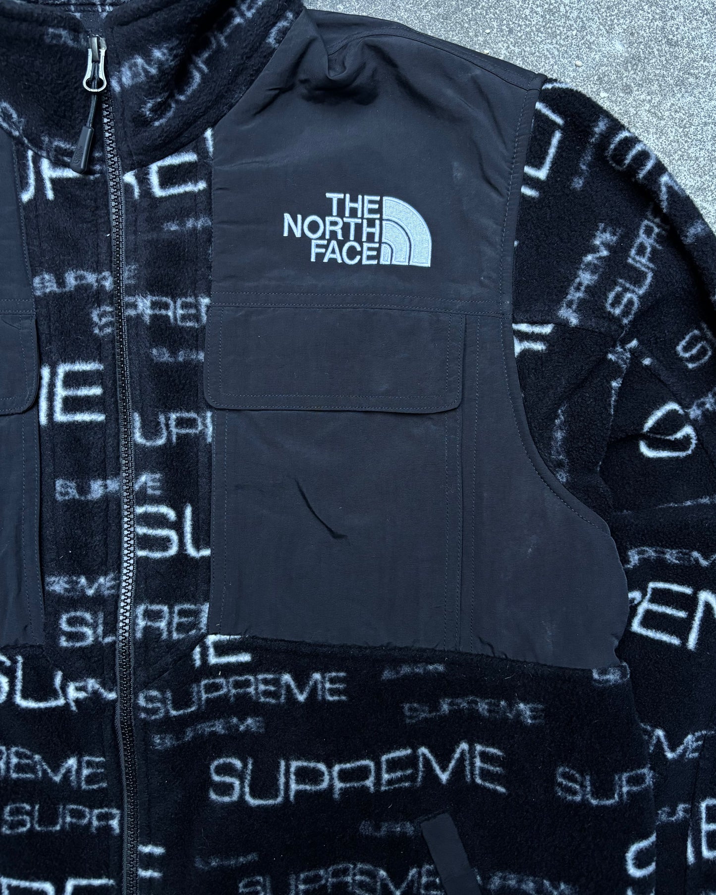 Supreme The North Face Steep Tech Fleece Jacket Black (Medium)