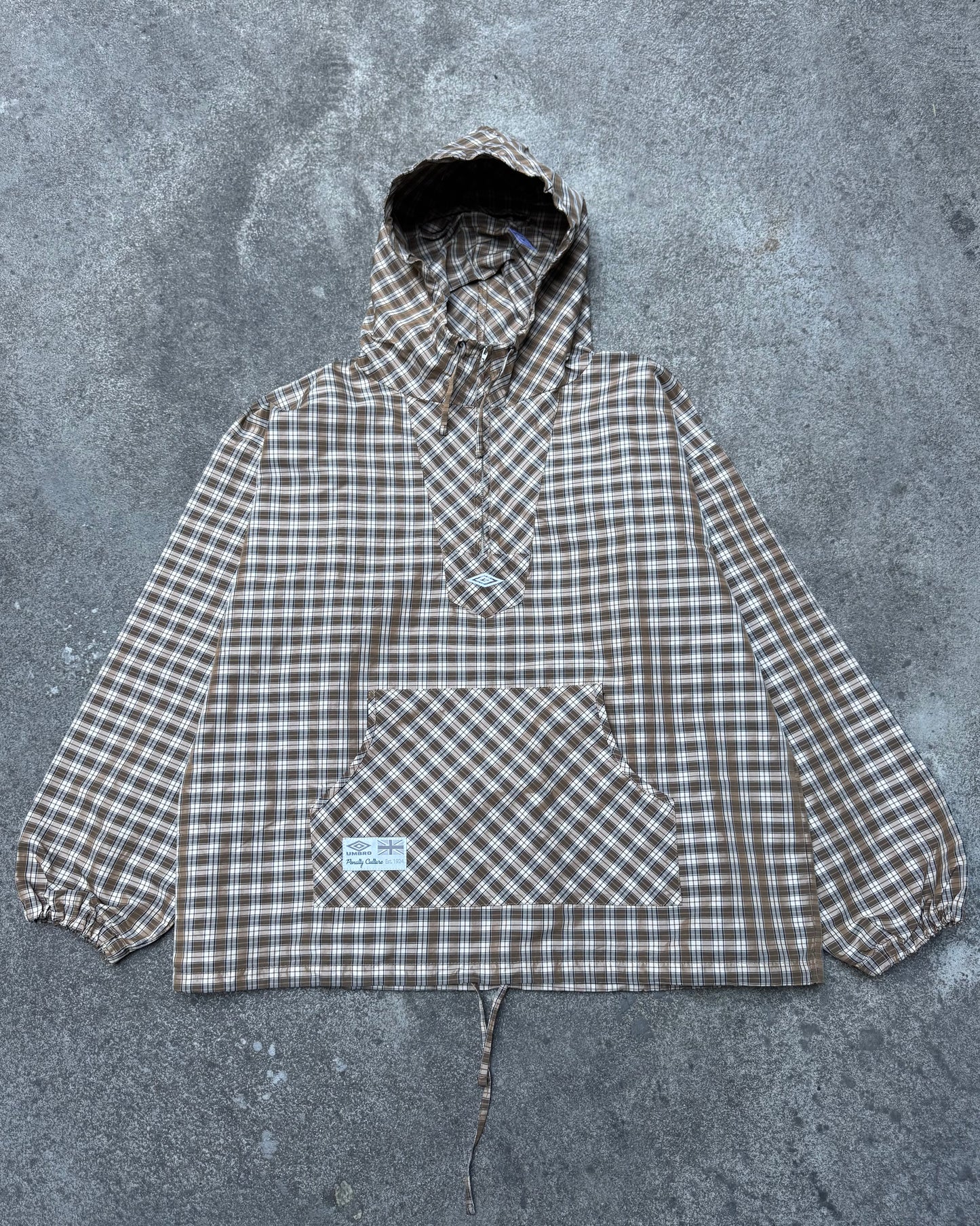 Slam Jam x Umbro Hood Plaid Brown / Beige (Large)
